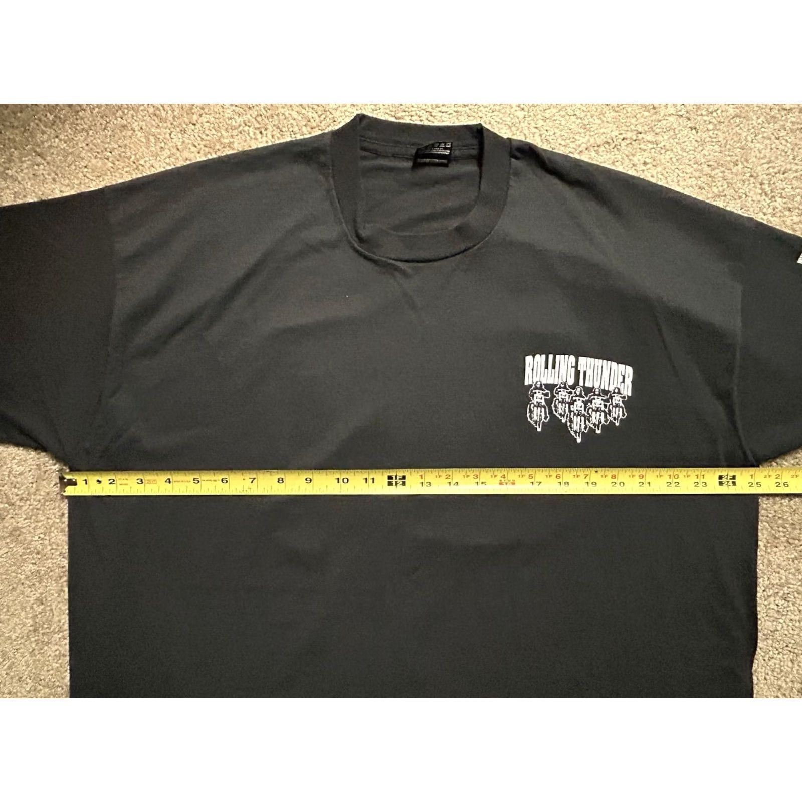 Fruit Of The Loom VINTAGE Rolling Thunder POW MIA 1995 Motorcycle Men’s T Shirt 2XL Black Logo 90s Mens T-Shirt Size US XXL / EU 58 / 5 - 7 Thumbnail