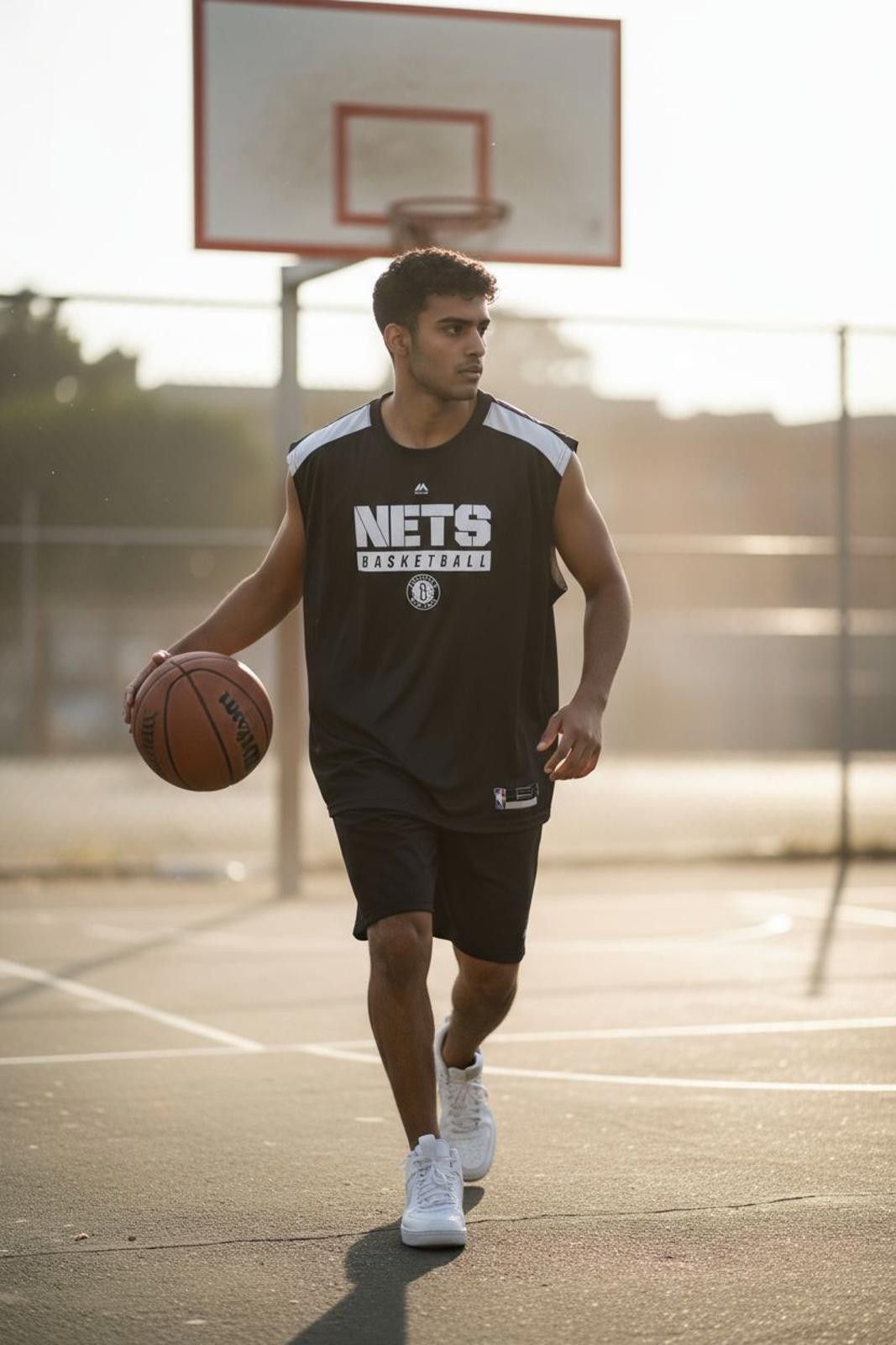 Majestic NBA Brooklyn Nets Sleeveless Basketball Jersey Size ONE SIZE - 2 Thumbnail