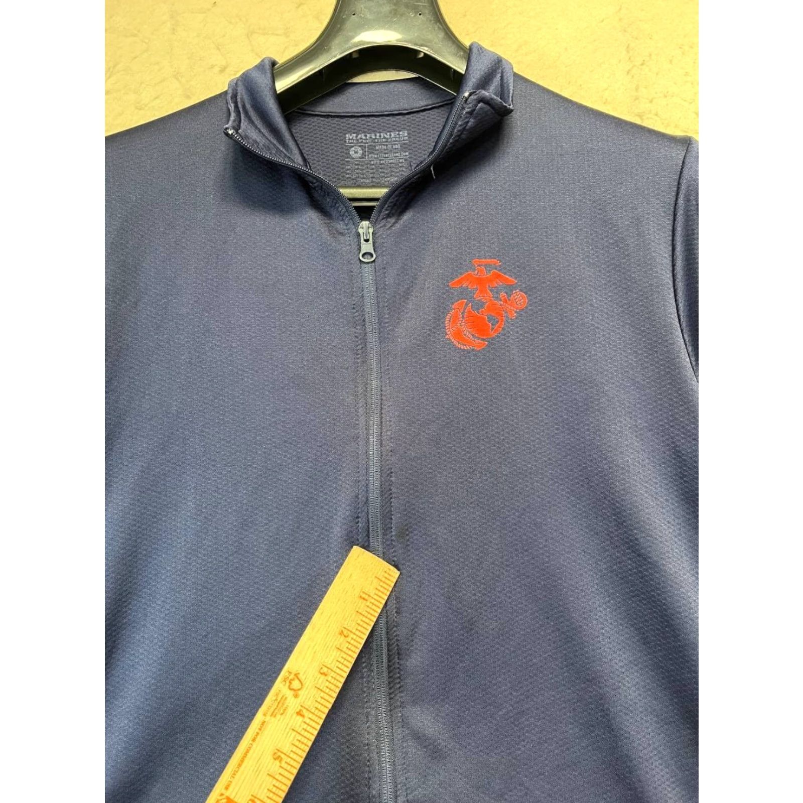 Vintage **The Few The Proud US Marines Blue Zip-Up Long-Sleeve Men's Sweatshirt** User: The Few The Proud US Marines Blue Zip-Up Long-Sleeve Men's Sweatshirt Size US M / EU 48-50 / 2 - 6 Thumbnail