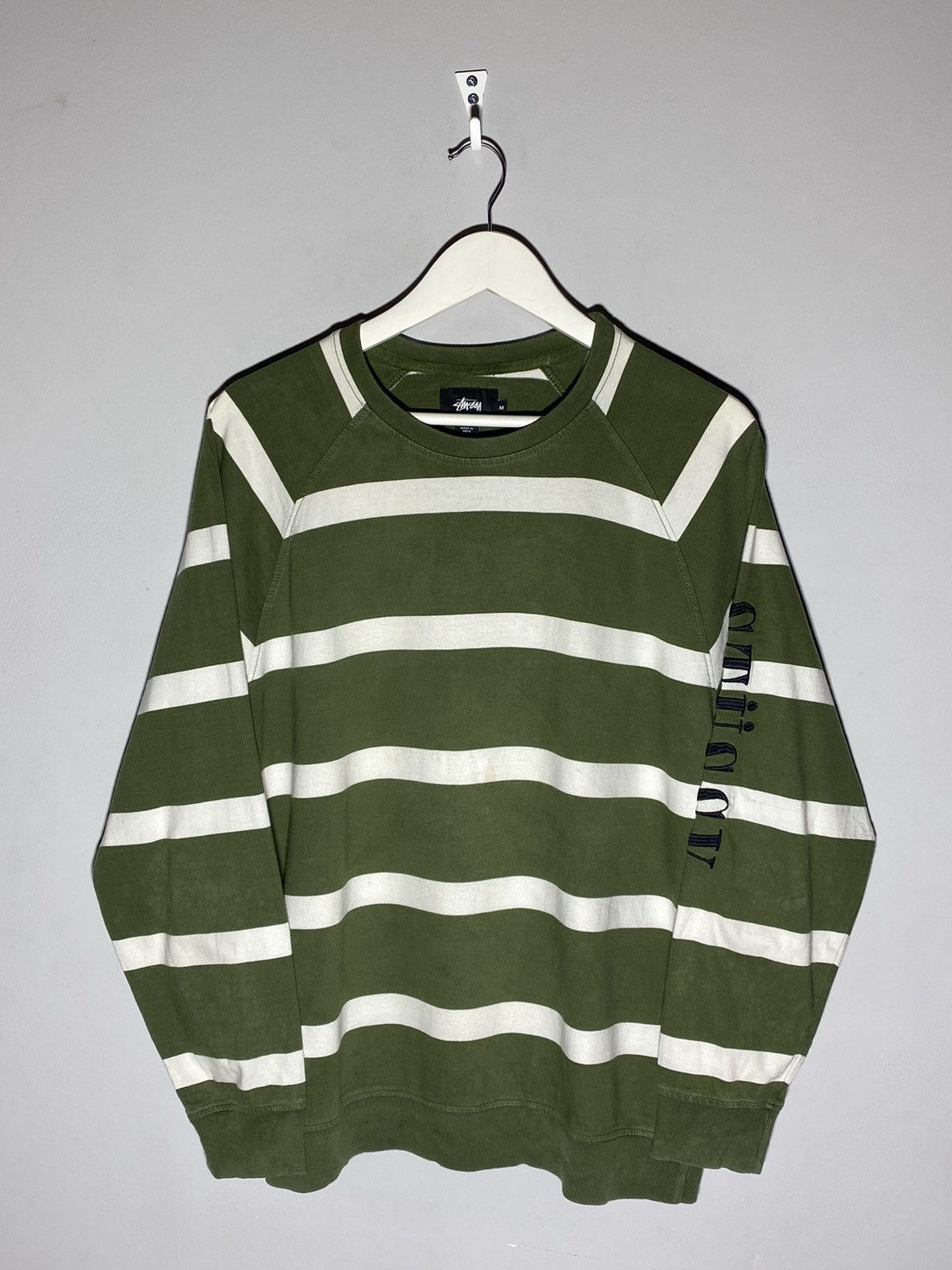 Stussy Stussy Striped Crew Neck Sweatshirt Size US M / EU 48-50 / 2 - 1 Thumbnail