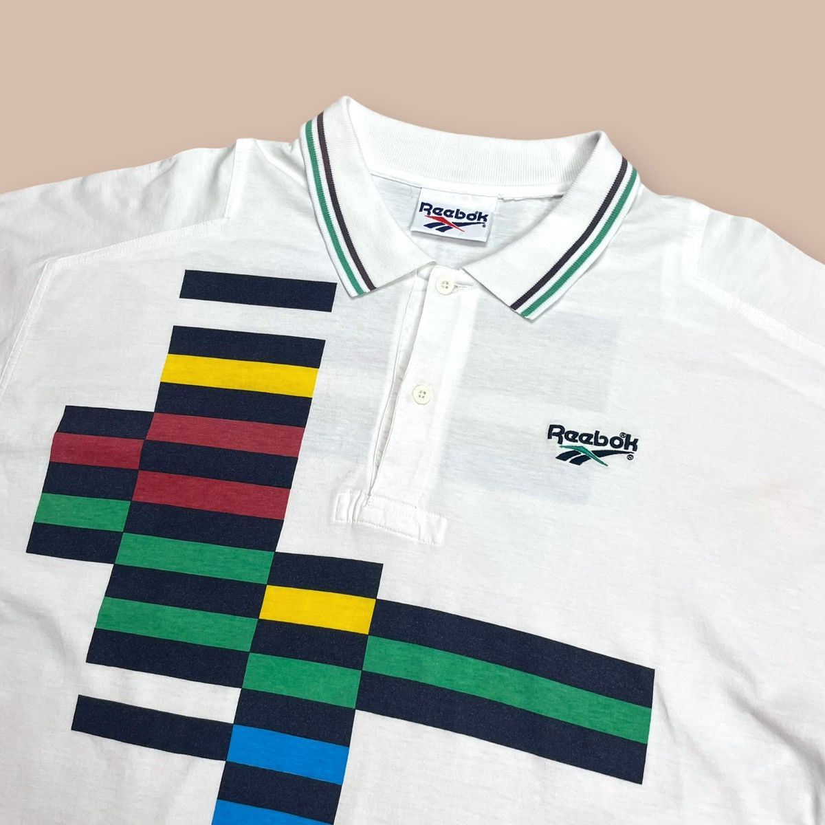 Reebok Vintage 90s Reebok Michael Chang Tennis Polo Shirt Size US L / EU 52-54 / 3 - 5 Thumbnail