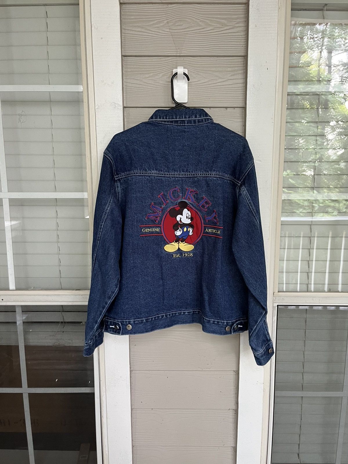 Disney 90s DEADSTOCK Mickey Mouse Denim Janet Size US L / EU 52-54 / 3 - 2 Thumbnail