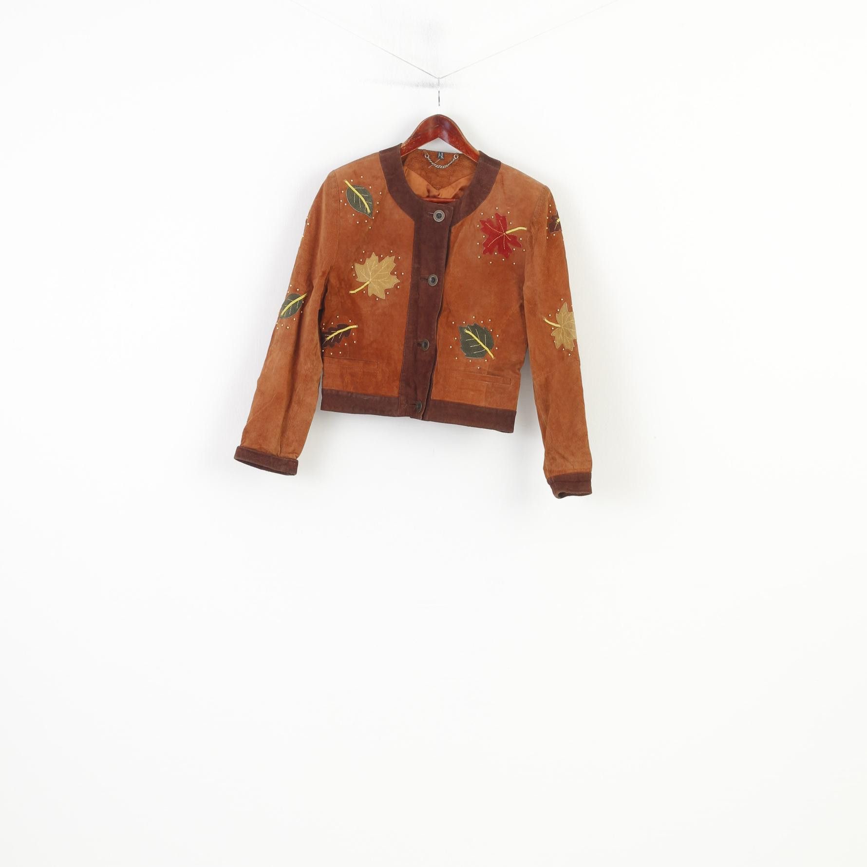 C&A C&A Yessica Women 10 36 S Leather Jacket Shoulder Pads 10870 Size L / US 10 / IT 46 - 2 Thumbnail