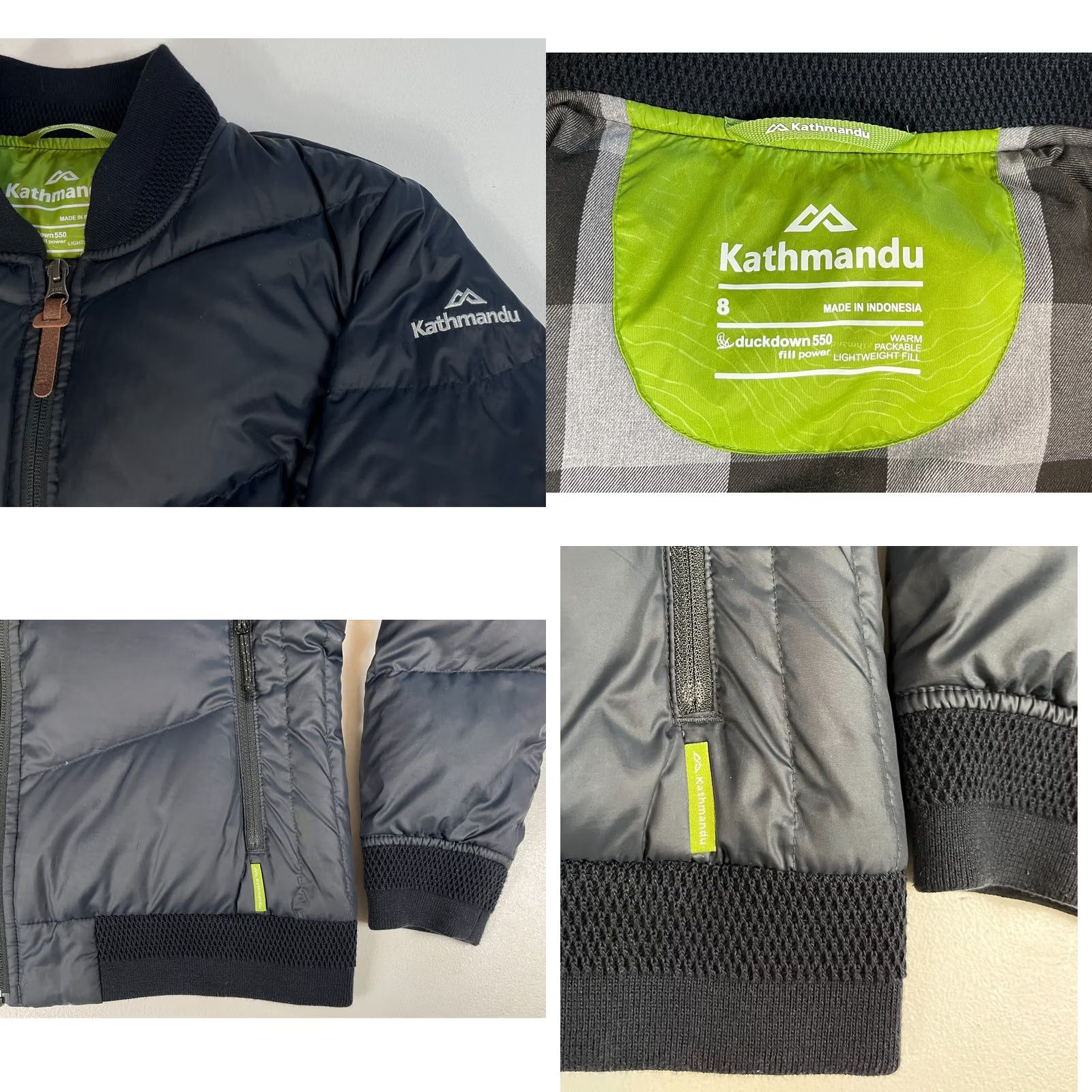Kathmandu VINTAGE Kathmandu Women's Down Bomber Jacket Sz 8 Black Quilted Fall Winter Cozy Casual Mens? Size M / US 6-8 / IT 42-44 - 8 Thumbnail