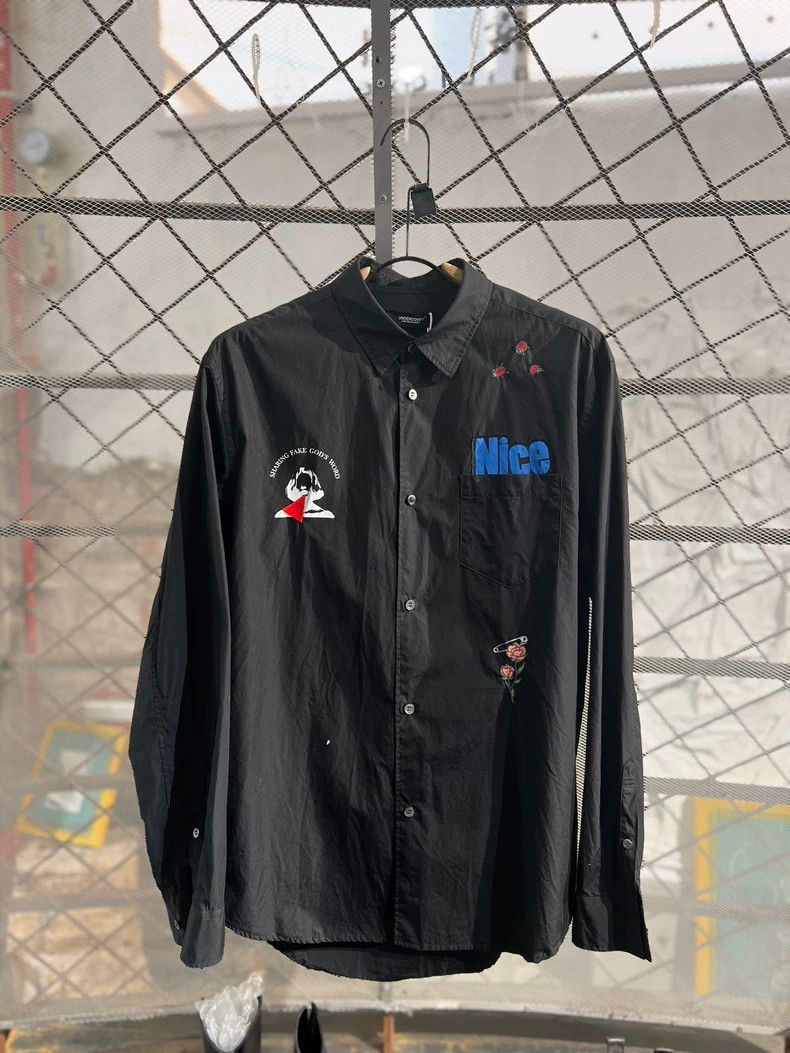 Undercover UNDERCOVER Long sleeve embroidered shirt 2505-Nextarrow Size US XL / EU 56 / 4 - 1 Thumbnail