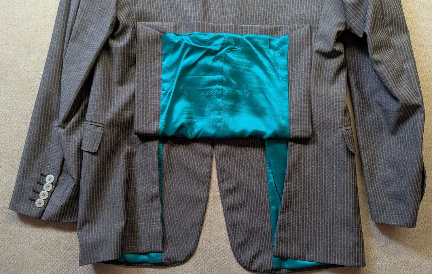 Versace Versace 2-Button Single Breasted Brown Suit IT50/US40 NWT Size 40R - 4 Thumbnail