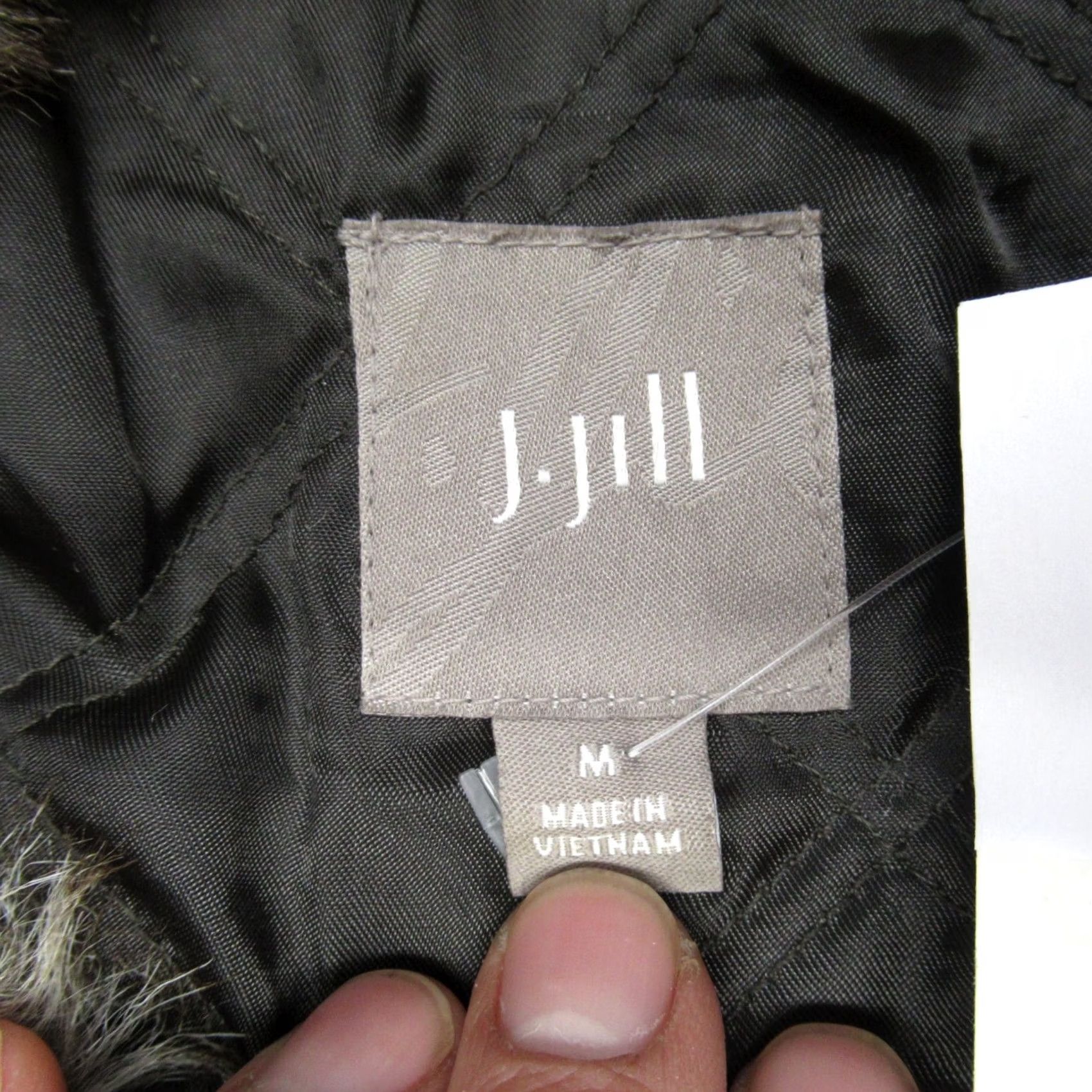 J. Jill J Jill Vest Womens Medium Brown Pockets Cinch Waist Faux Fur Collar Full Zip NEW Size M / US 6-8 / IT 42-44 - 4 Thumbnail