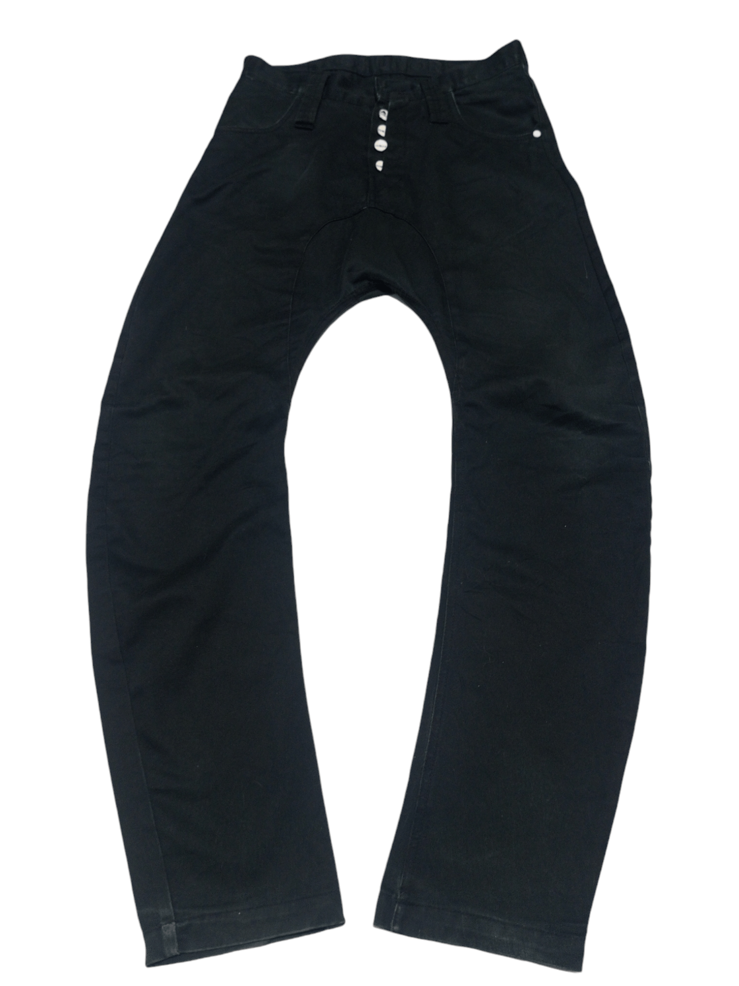 Hysteric Glamour Vintage Humor black drop crotch pants Size US 31 - 6 Thumbnail