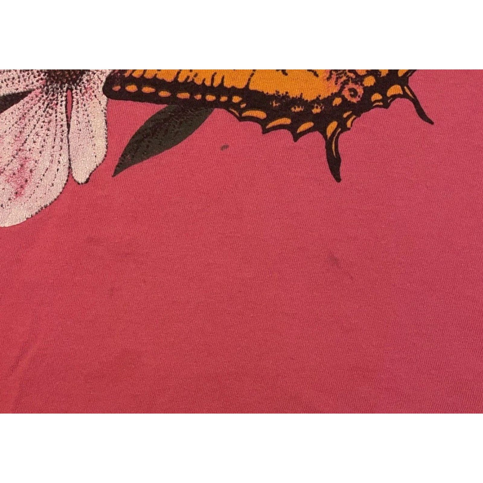 Vintage Vtg 90s Butterfly Flower Faded Shirt S Animal Art Nature Bird Skate Grunge 80s Size US S / EU 44-46 / 1 - 4 Thumbnail