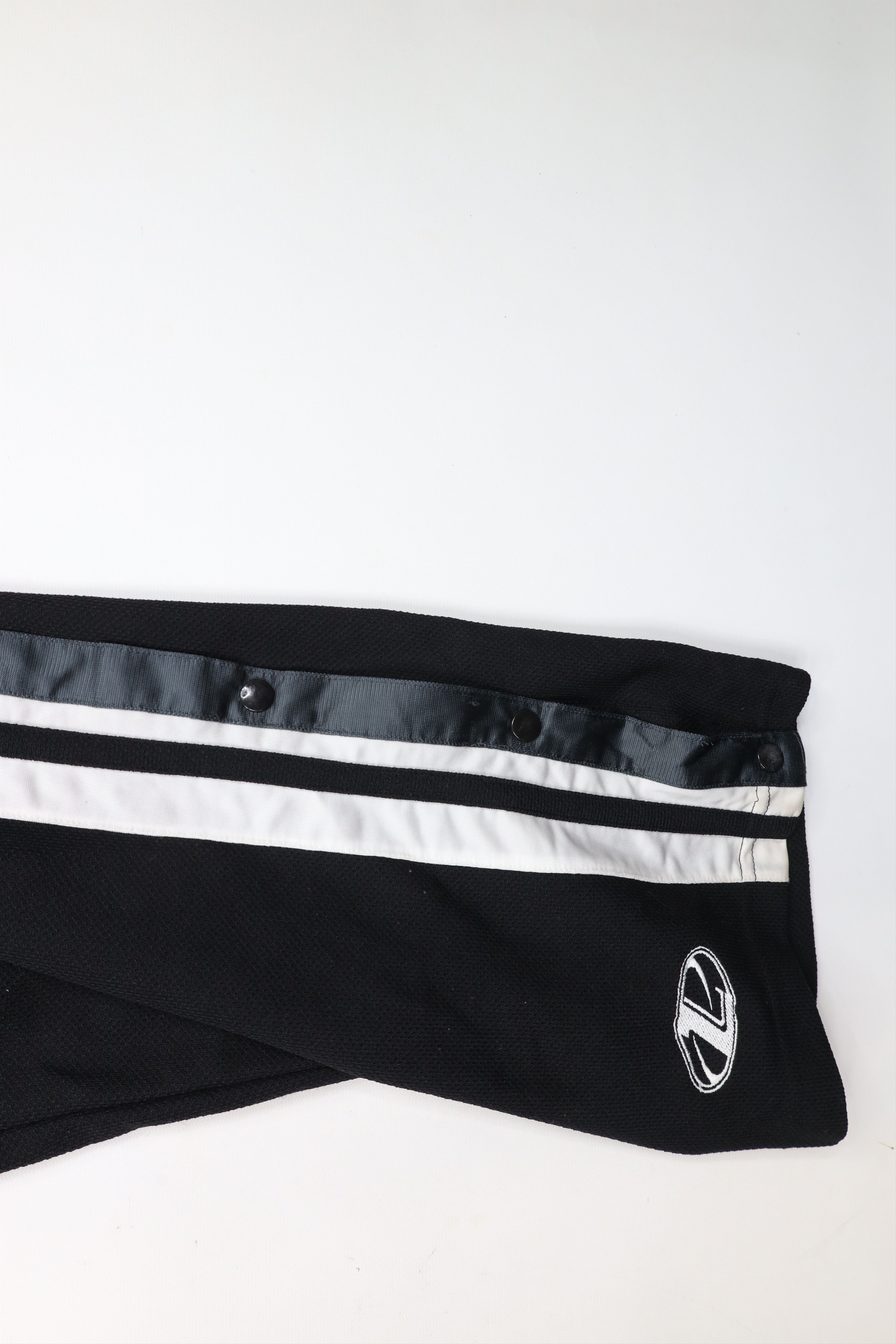 Vintage Vintage 90s Streetwear Striped Wide Leg Tearaway Pants Black Size US 38 / EU 54 - 5 Thumbnail