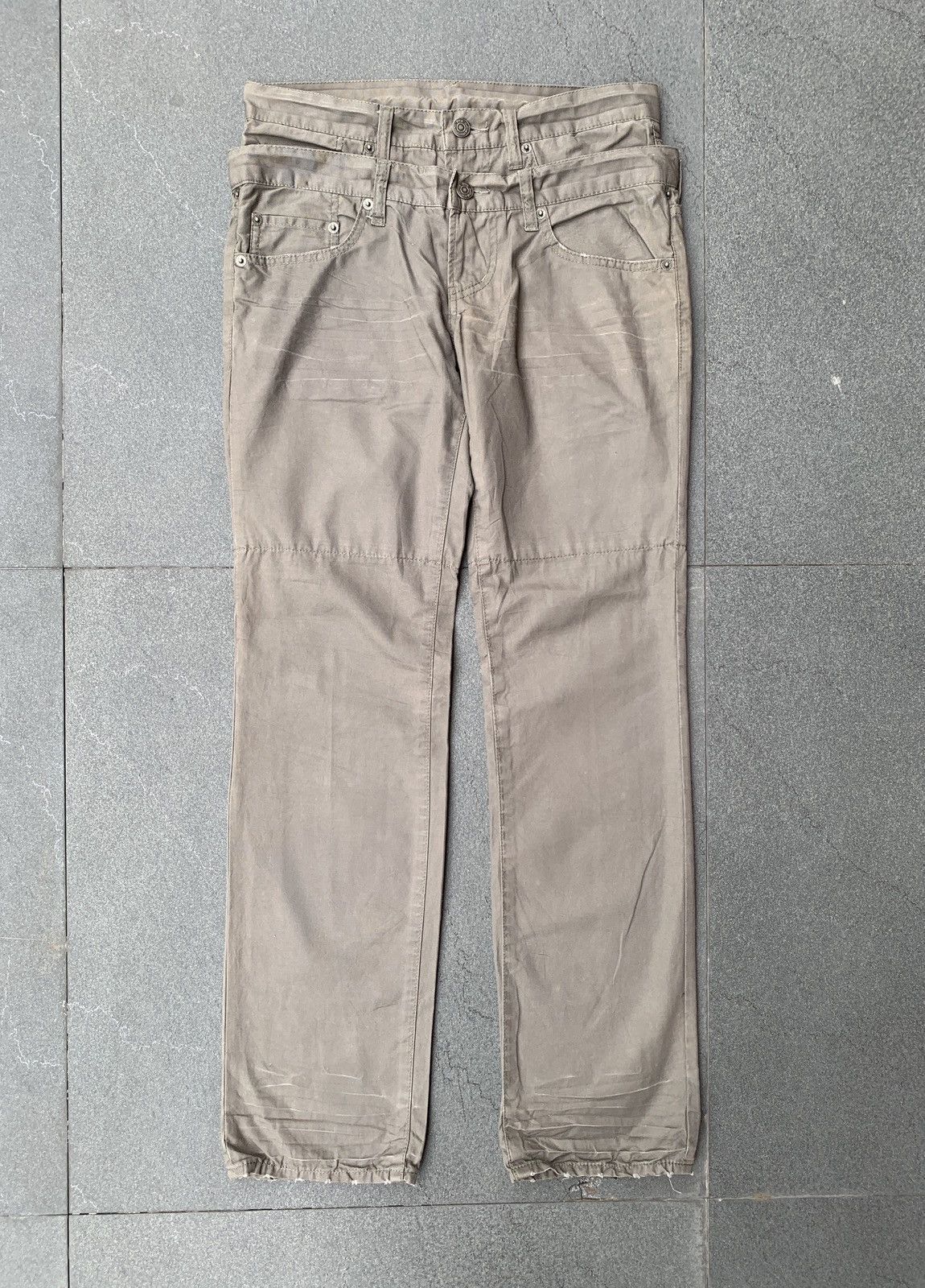 Japanese Brand × PPFM Double Waisted Slim Pants Size US 29 - 2 Thumbnail