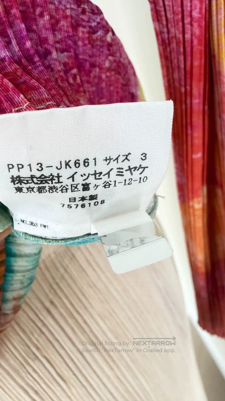 Issey Miyake Issey Miyake Oil Painting Half Turtleneck Top Pink Color-b Size L / US 10 / IT 46 - 8 Thumbnail