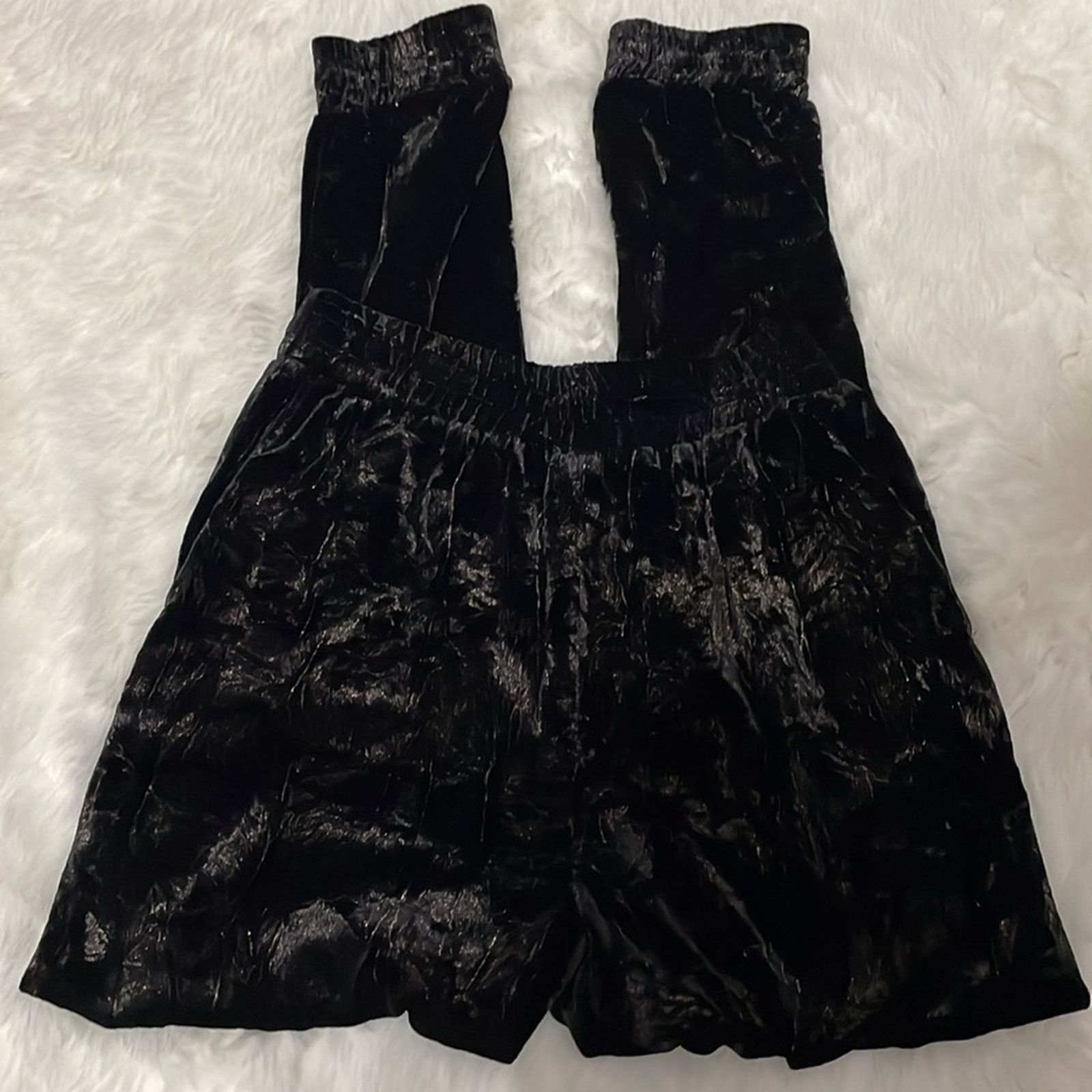 Michael Kors Michael Kors Collection Crushed Velvet Metallic Joggers Size 26" / US 2 / IT 38 - 2 Thumbnail