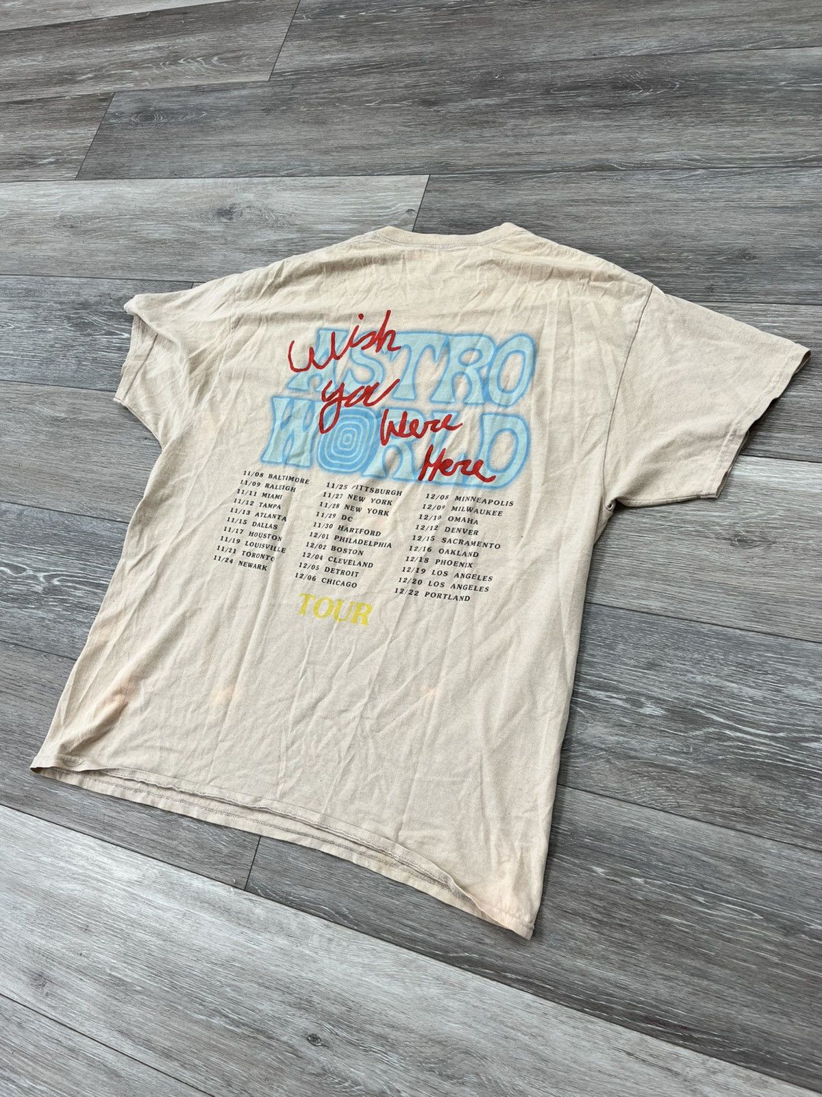 Travis Scott Travis Scott Sicko Mode Lightning Astroworld Tour T-Shirt Size US L / EU 52-54 / 3 - 7 Thumbnail