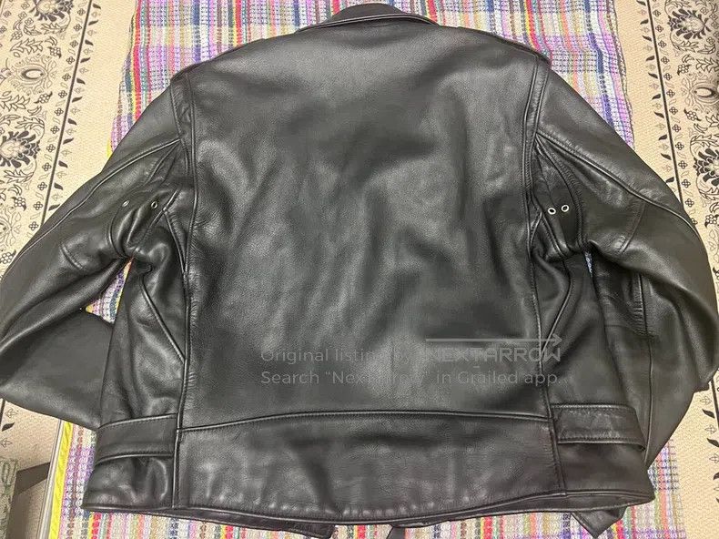 Schott Schott Classic diagonal zipper coffee rider motorcycle jac Size US XXL / EU 58 / 5 - 6 Thumbnail