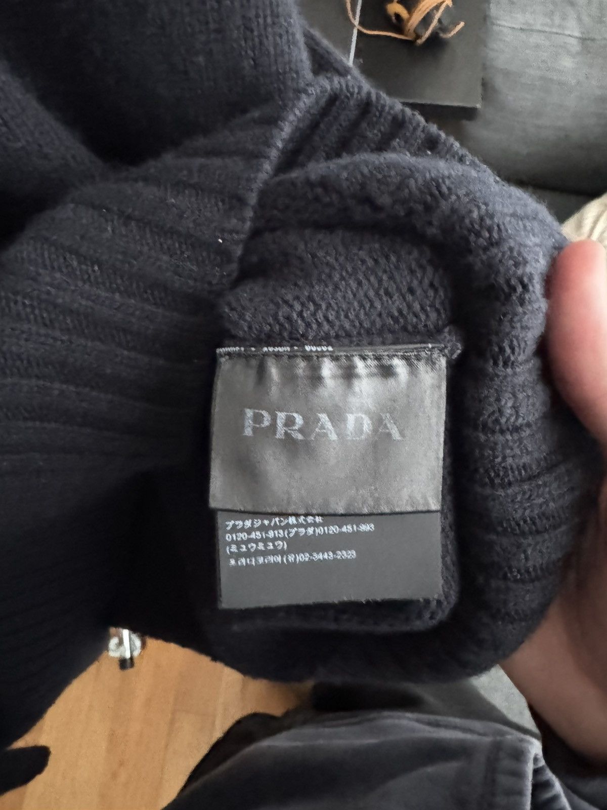 Prada Navy Prada Milano Sweater Size US XL / EU 56 / 4 - 4 Thumbnail