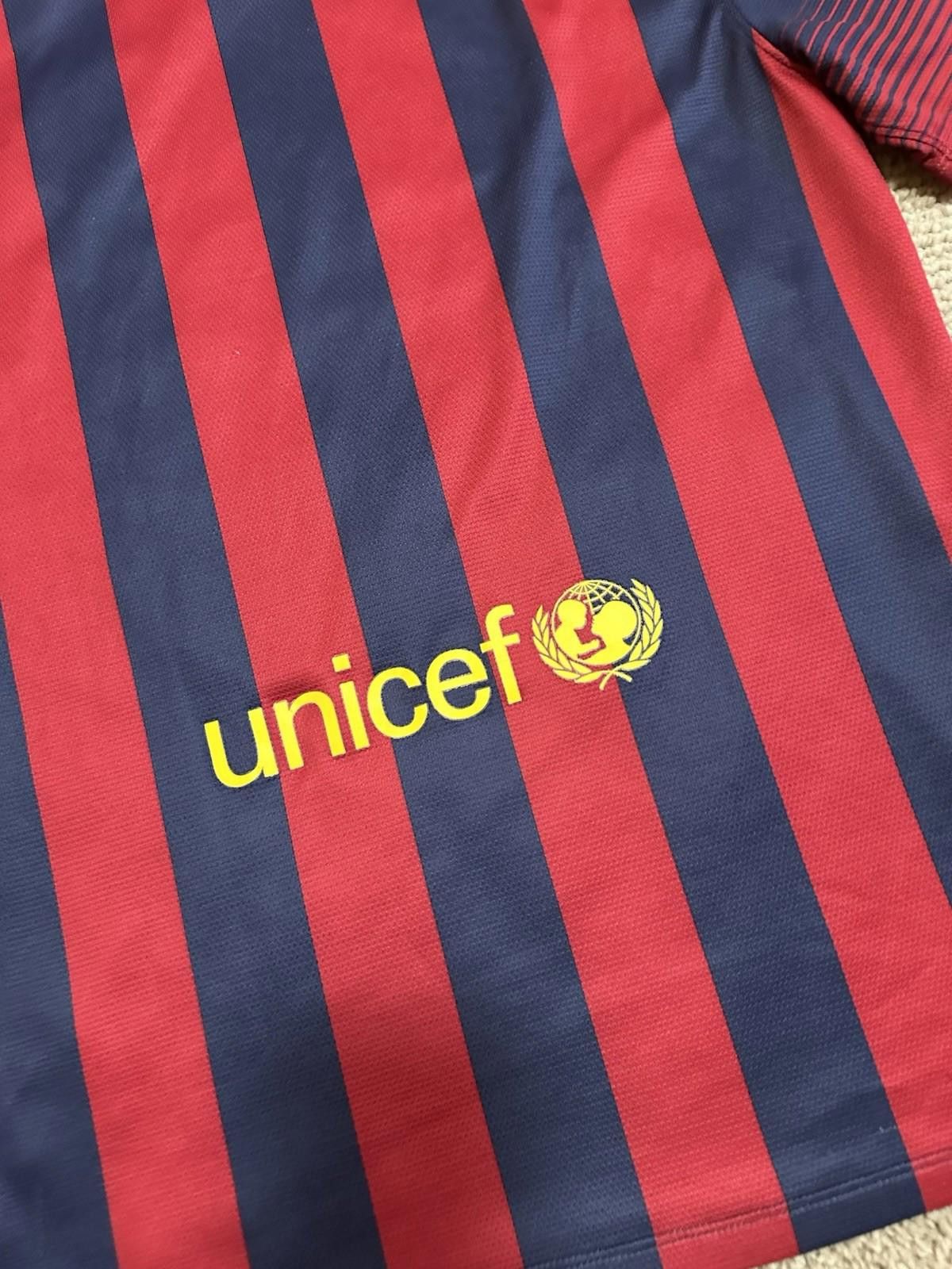 Nike Nike Barcelona 2013/14 Home Football Shirt Soccer Jersey Size US M / EU 48-50 / 2 - 9 Thumbnail