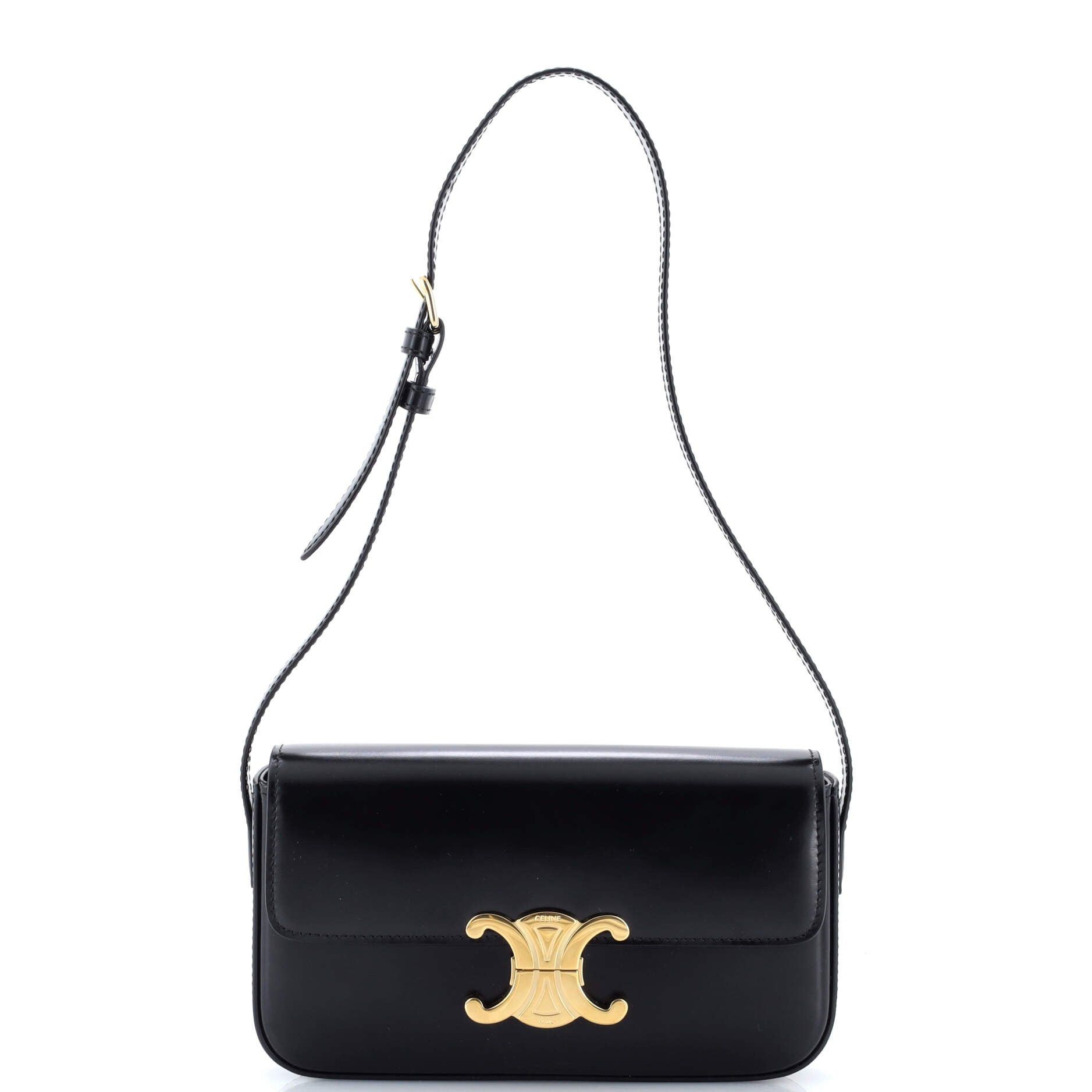 Celine Triomphe East-West Shoulder Bag, Women's