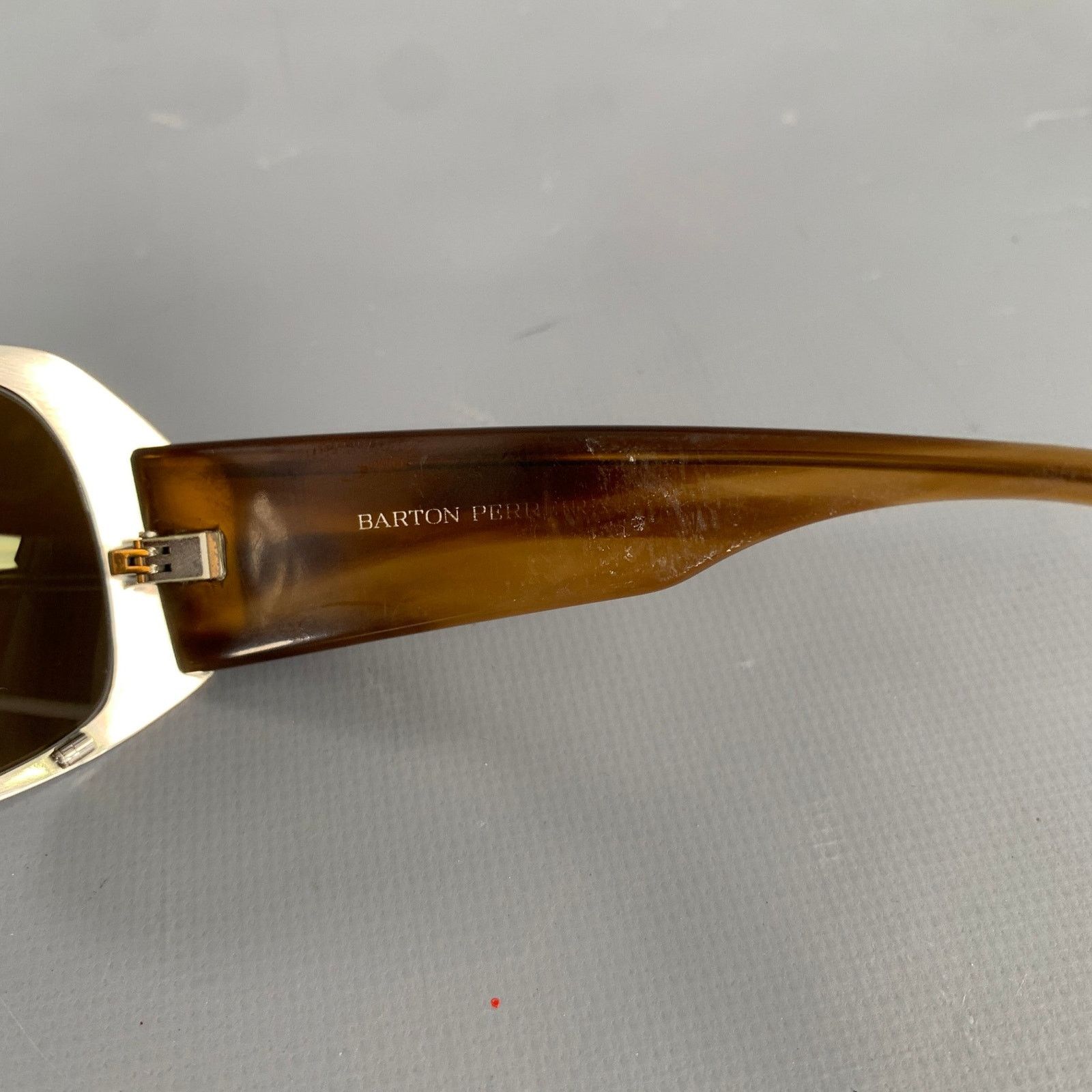Barton Perreira Silver Tortoise Shell Mixed Pattern Sunglasses Size ONE SIZE - 5 Thumbnail
