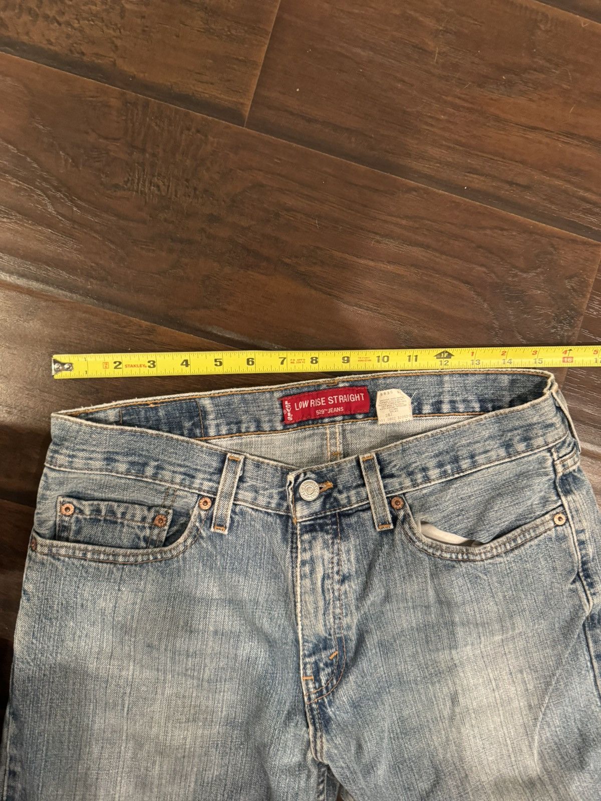 Levi's Levi’s 529 Low Rise Straight Jeans – Made in USA (Y2K Era) Size US 32 / EU 48 - 10 Thumbnail