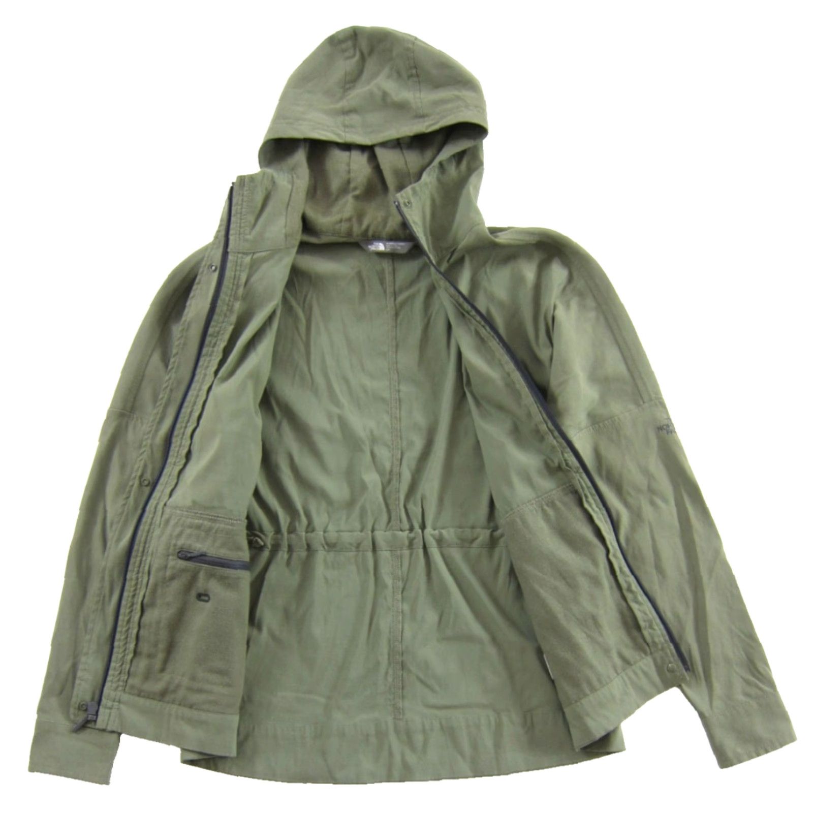 The North Face The North Face Olive Green Nylon Stretch Hooded Windbreaker Jacket Women Small Size S / US 4 / IT 40 - 4 Thumbnail