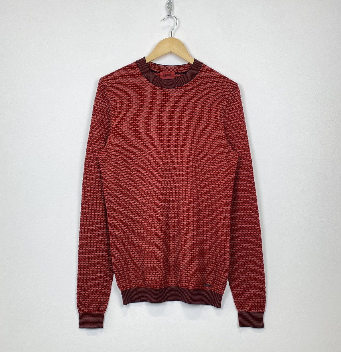 Hugo Boss Hugo Boss 3D Knit Sweater Pullover Jumper Red Men’s Size M Size US M / EU 48-50 / 2 - 1 Thumbnail