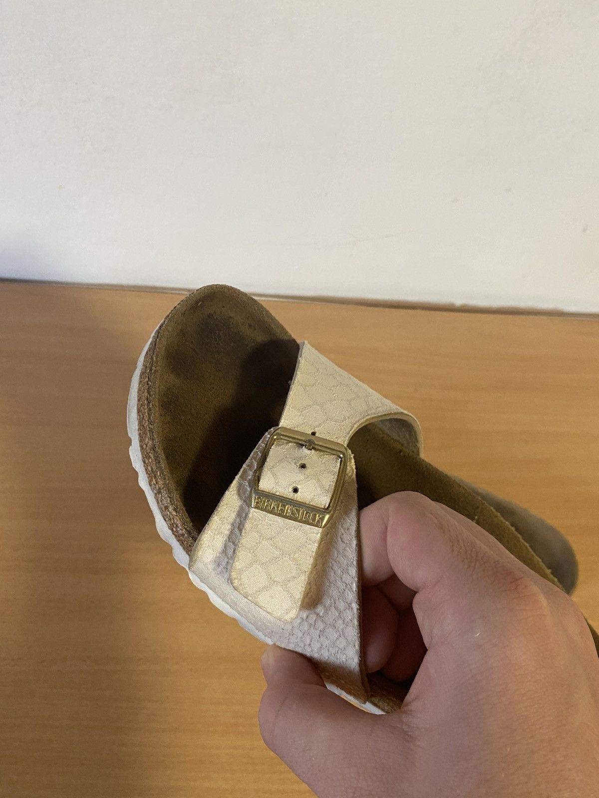 Birkenstock Birkenstock Madrid Sandals Snake Ivory Women's Shoes Size US 8 / IT 38 - 6 Thumbnail
