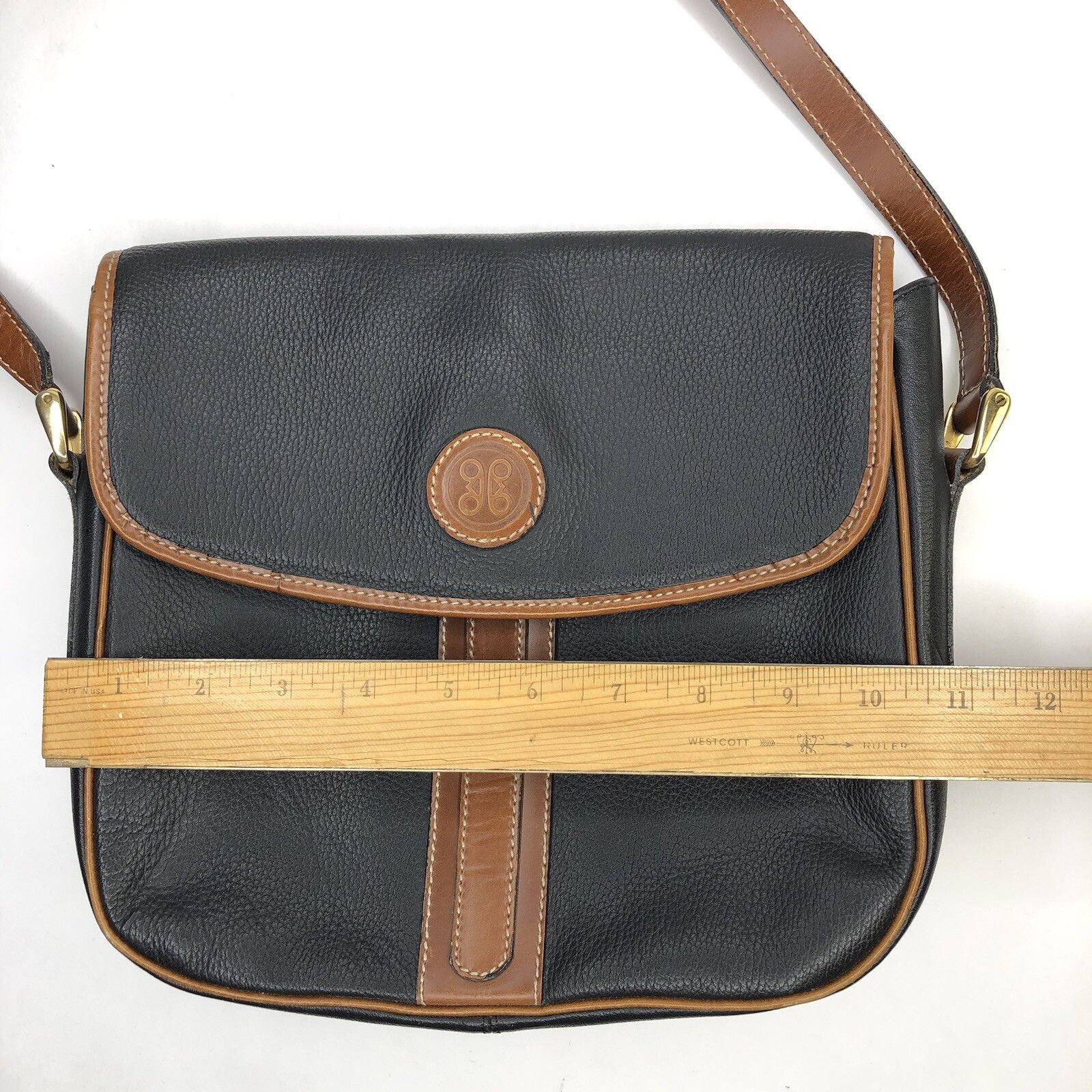 Other Vtg Dé-Roman UK Leather Purse Black Brown crossbody bags Size ONE SIZE - 20 Thumbnail