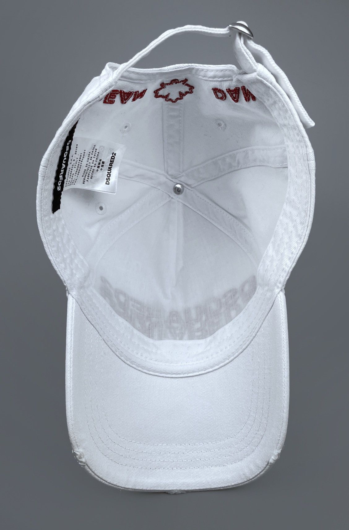 Dsquared2 Dsquared2 Dean & Dan Mirror Distressed Baseball Cap One Size Size ONE SIZE - 6 Thumbnail