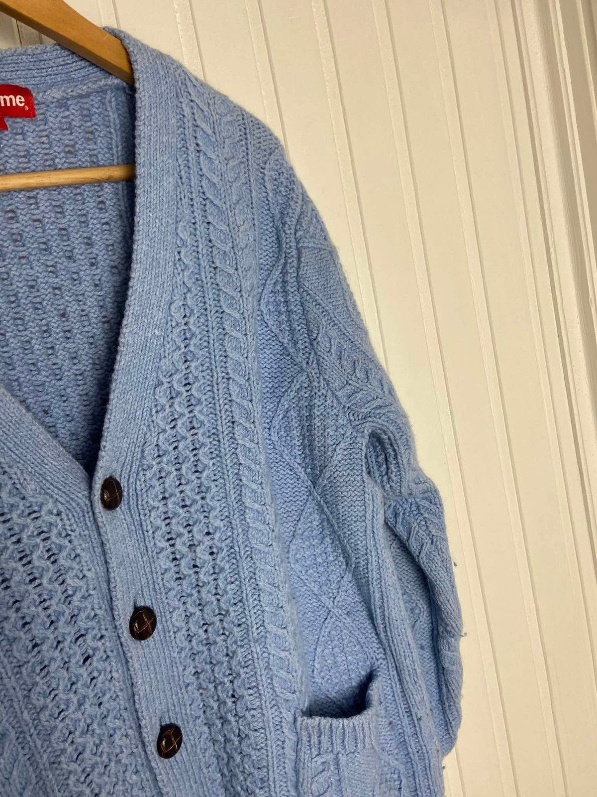 Supreme Used Supreme Cable Knit Cardigan FW2016 very rare size M Size US M / EU 48-50 / 2 - 2 Thumbnail