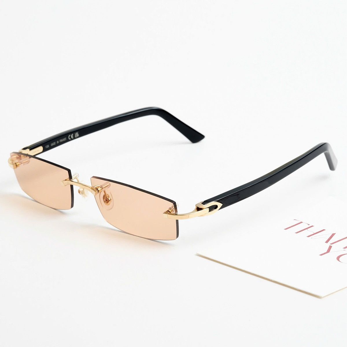 Cartier CARTIER CT0048O 002 BURNT SUGAR SUNGLASSES Size ONE SIZE - 2 Thumbnail