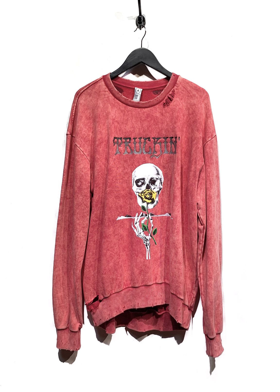 Alchemy Equipment Alchemist Hold Fast 2018 Pink "Truckin" Skull Sweatshirt Size US M / EU 48-50 / 2 - 1 Thumbnail