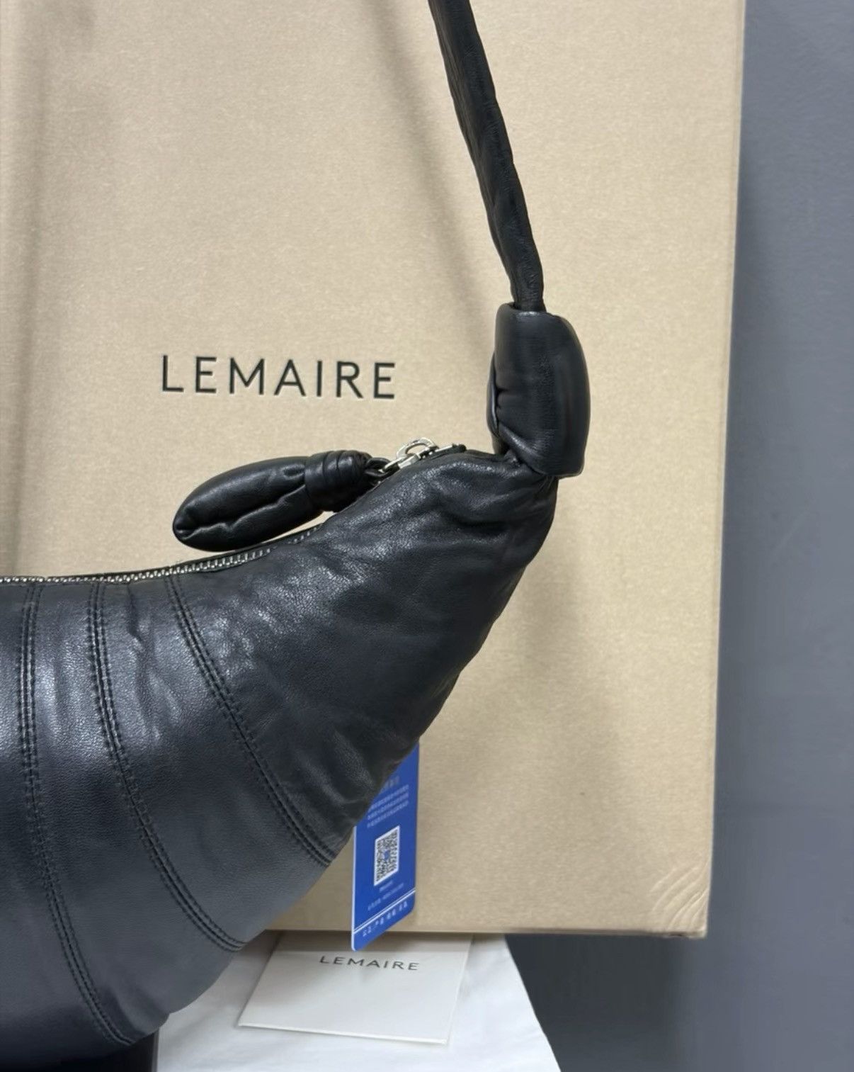 Lemaire Lemaire Small Black Croissant Bag K34 Size ONE SIZE - 4 Thumbnail