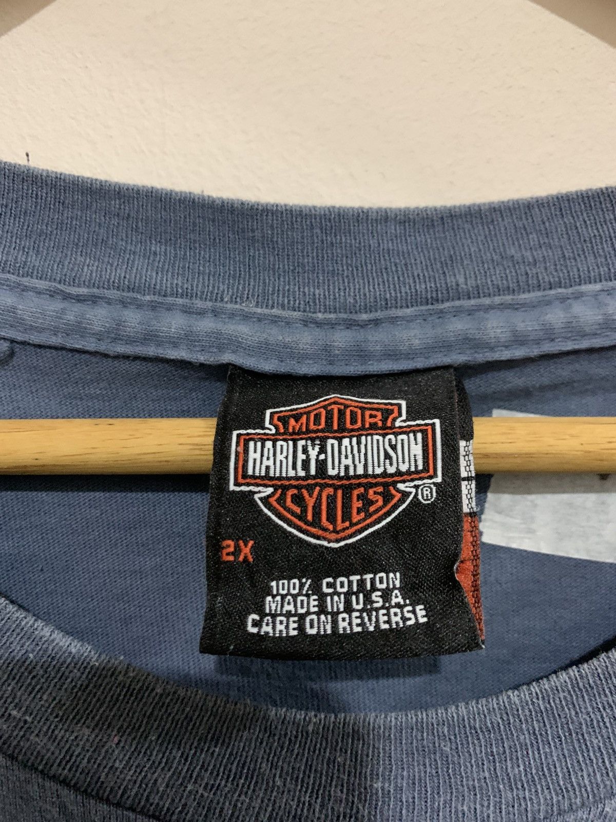Harley Davidson × Vintage Vintage Harley Davidson Tee Shirt Size US XXL / EU 58 / 5 - 4 Thumbnail
