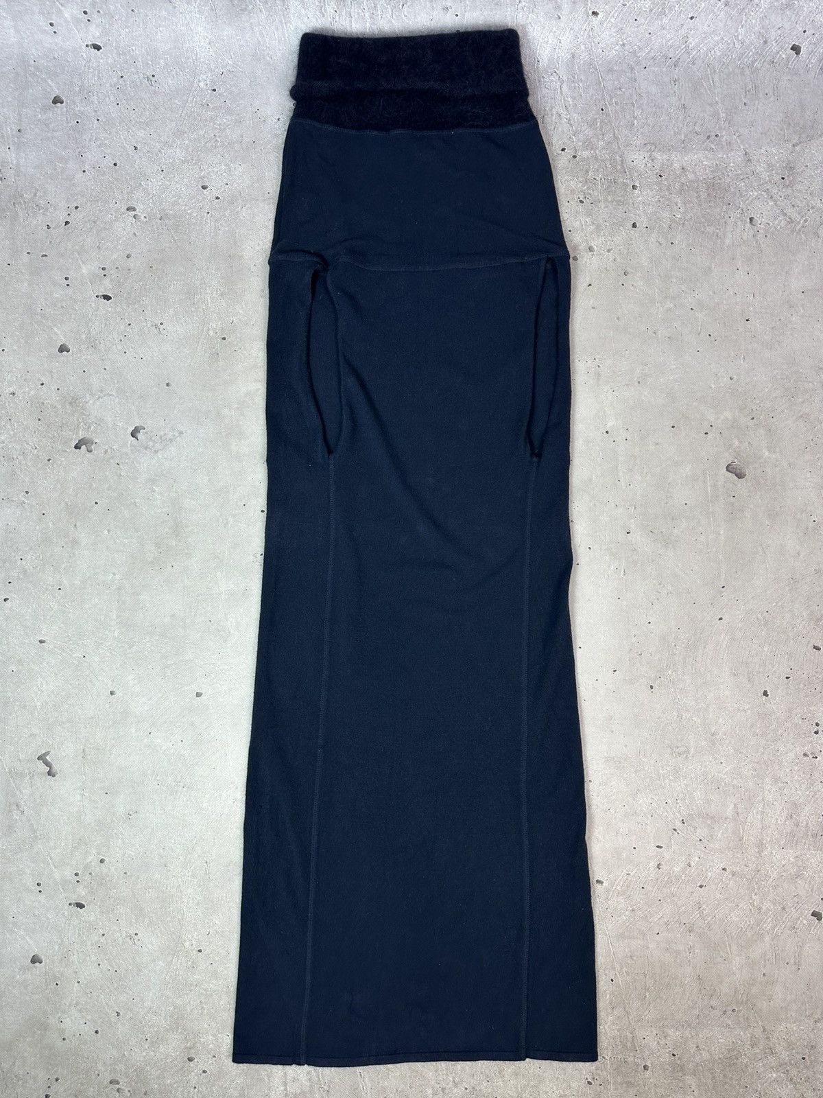 Sarah Pacini Sarah Pacini Angora Collar Blue Straight Sleeveless Dress Size ONE SIZE - 8 Thumbnail