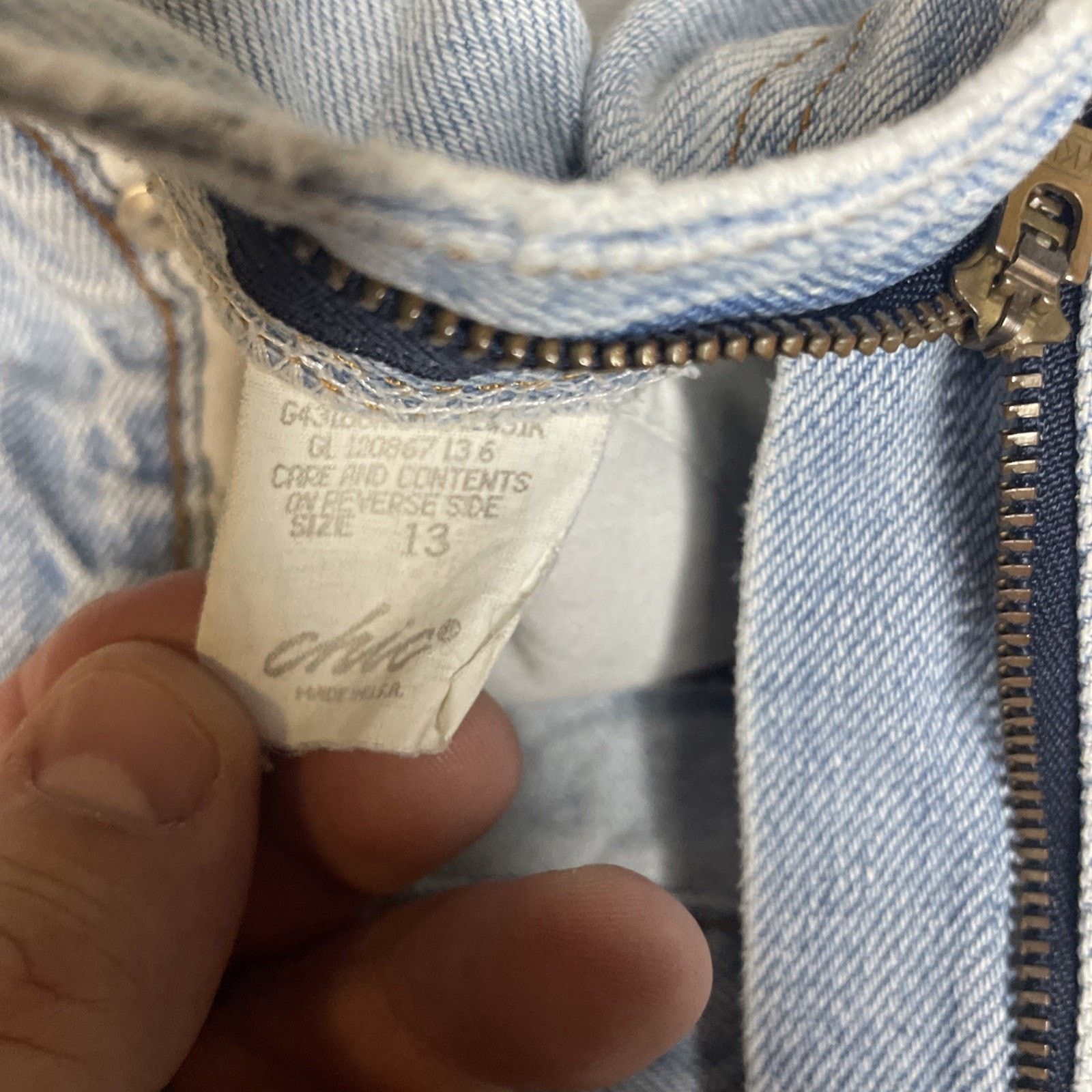 Other VTG 90s Chic Denim Shorts Size 13 High Waisted Light Wash Size 34" / US 12 / IT 48 - 10 Thumbnail