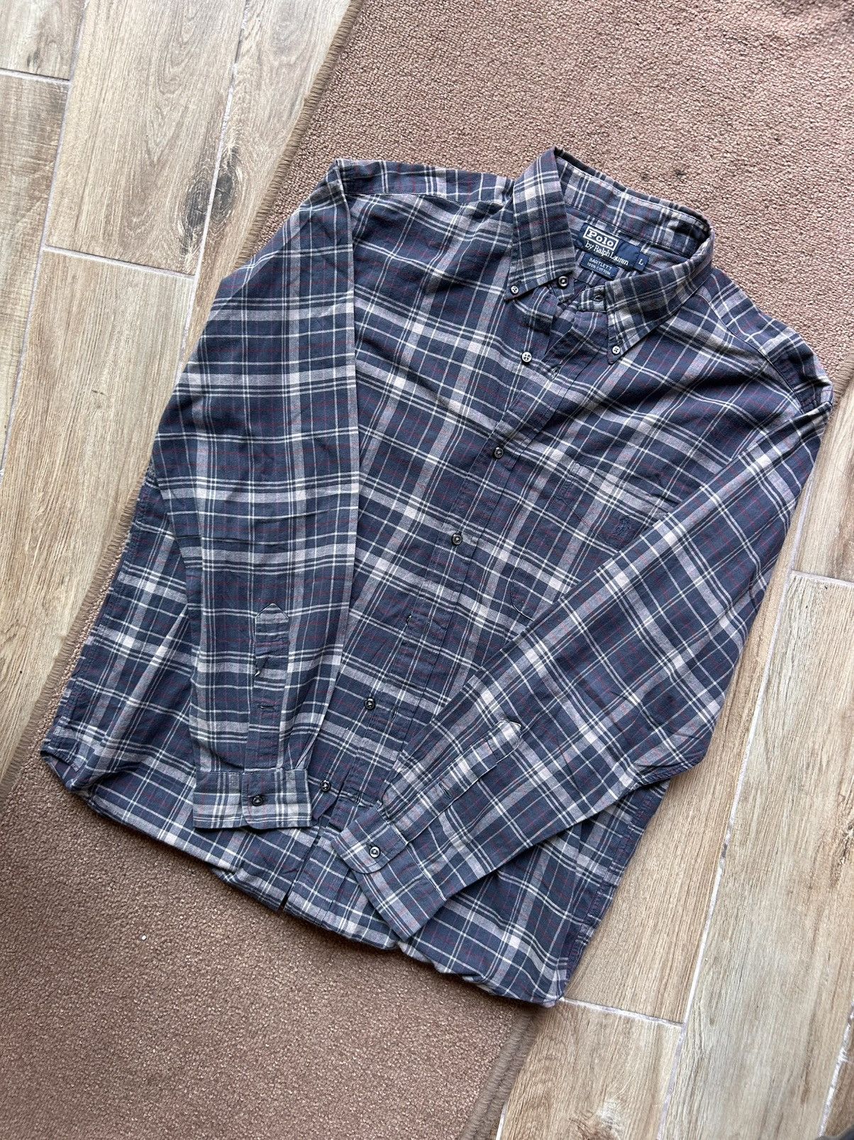 Polo Ralph Lauren Vintage Ralph Lauren Flannel Camicia Shirt 100% Cotton- 90s Size US L / EU 52-54 / 3 - 7 Thumbnail