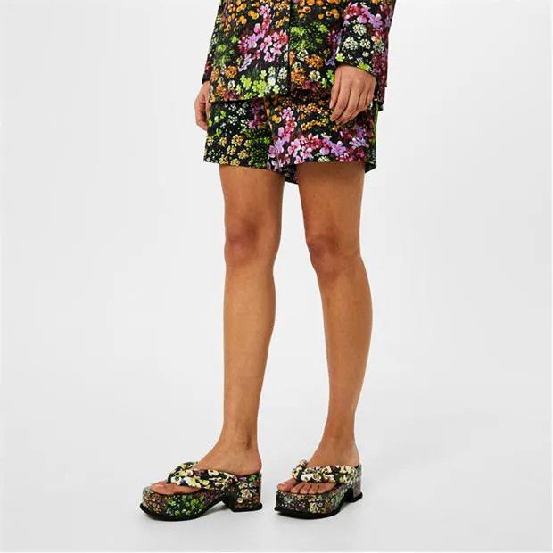 Dries Van Noten o1g2r1mq1024 Floral Print Leather Sandals in Multicolor Size US 9 / IT 39 - 5 Thumbnail