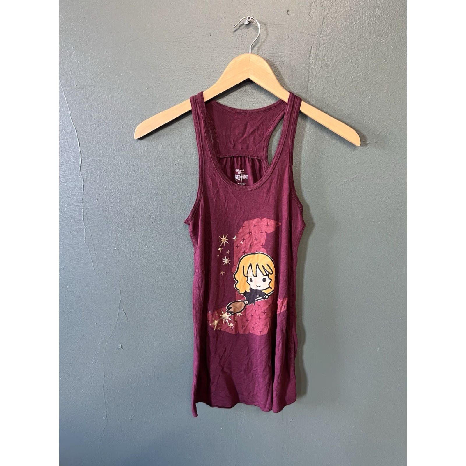 Vintage VINTAGE Wizarding World of Harry Potter Womens Tank Top XS Red Sleeveless Harmione Tank Top Womens Harry Potter Tank Red XS Size XS / US 0-2 / IT 36-38 - 2 Thumbnail