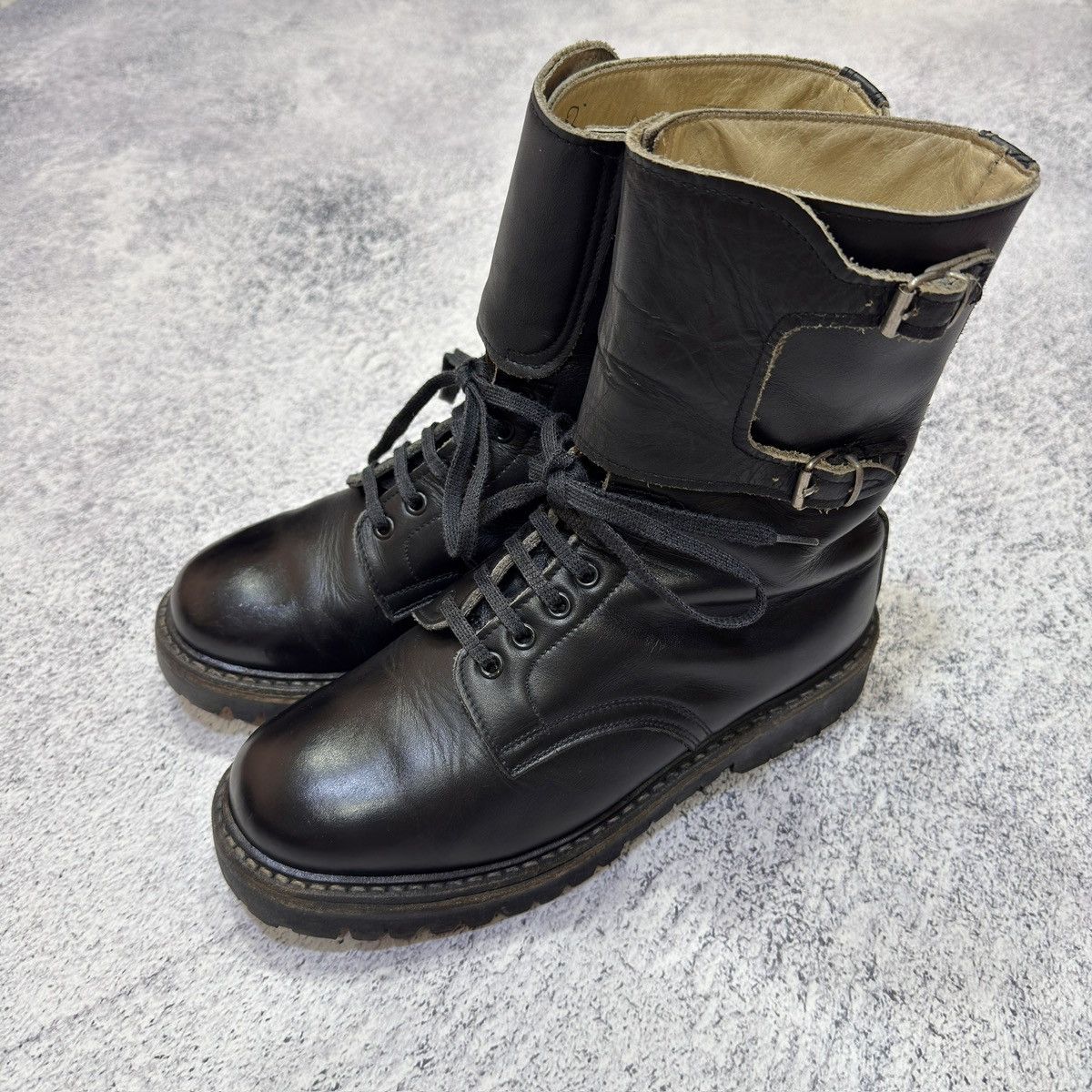 Handmade × Vintage Vintage Army Boots Italy Pirelli 90s US8 UK7 EU41 26cm Size US 8 / EU 41 - 1 Thumbnail