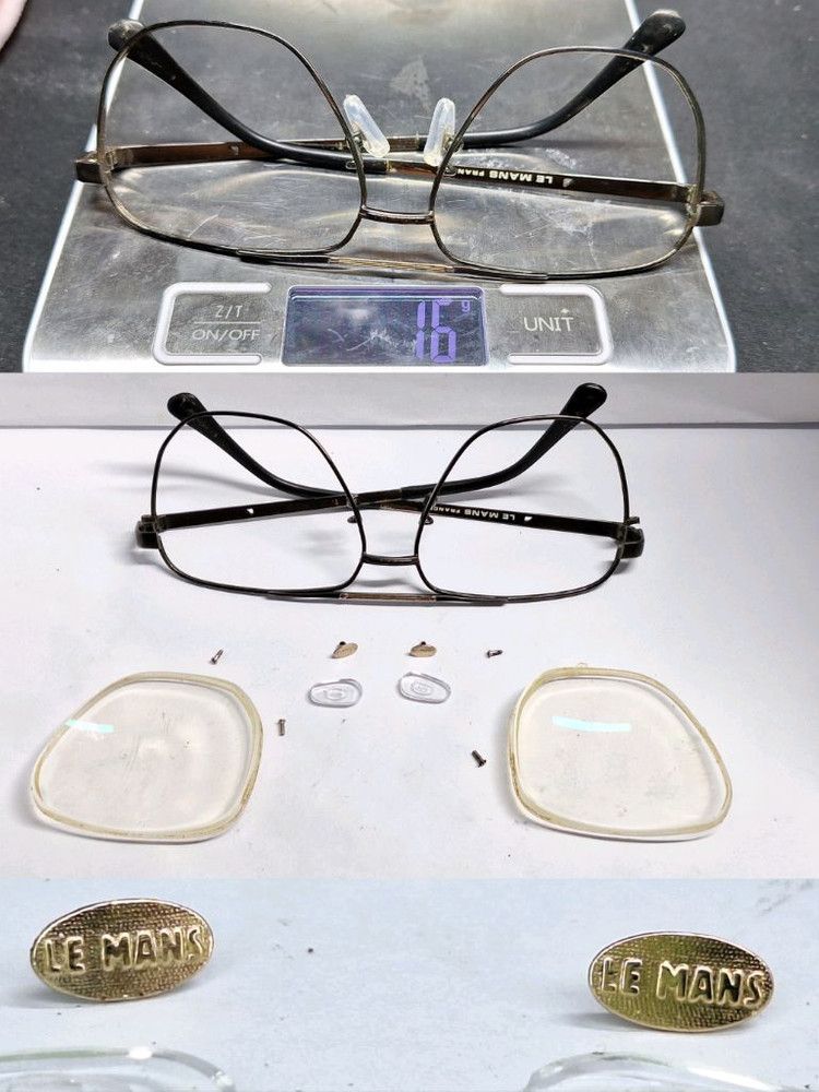 Other 80s LE MANS France LF-05 Titanium Double-Bridge Aviator Size ONE SIZE - 9 Thumbnail