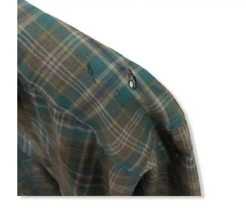 Montbell Vintage Montbell Plaid Tartan Flannel Shirt 👕 Size US M / EU 48-50 / 2 - 5 Thumbnail