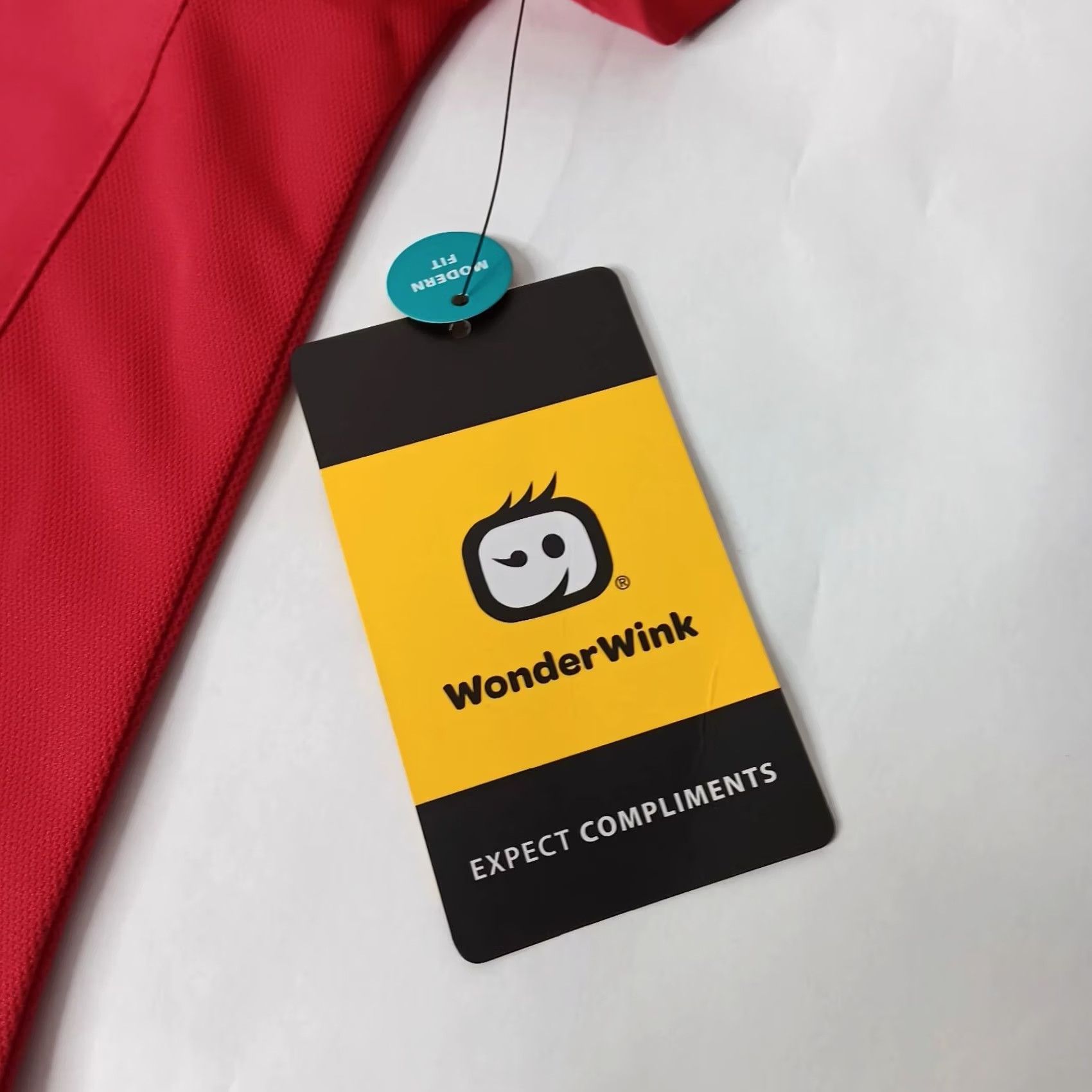 Vintage WonderWink Scrub Shirt Red Short Sleeve Collared Womens M Medium Medical Solid Staff Medical Health Care Professional Shirt Size M / US 6-8 / IT 42-44 - 4 Thumbnail