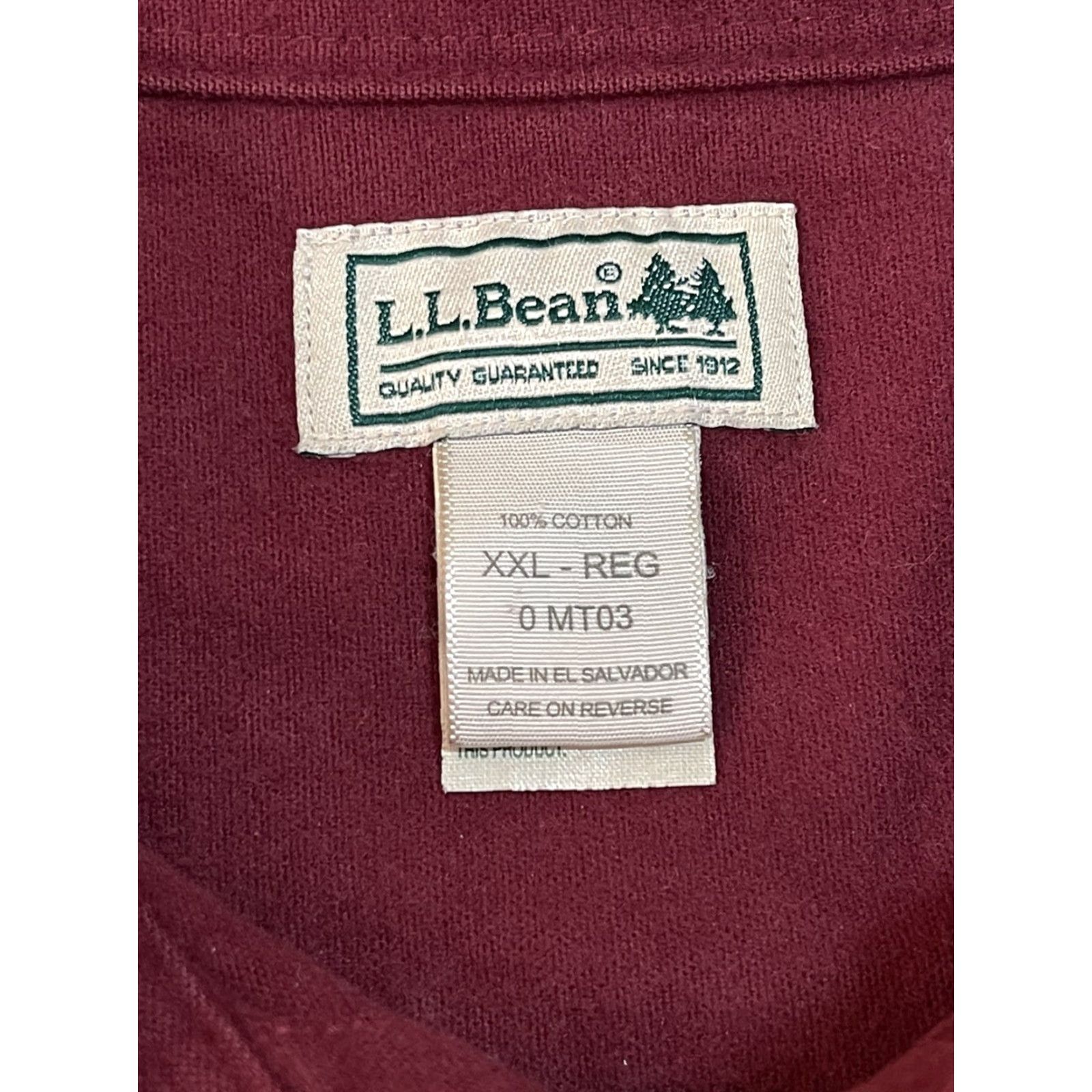 Vintage VINTAGE L.L. Bean 90s Chamois Flannel Button Front Shirt XXL Red Outdoor Mens Size US XXL / EU 58 / 5 - 3 Thumbnail