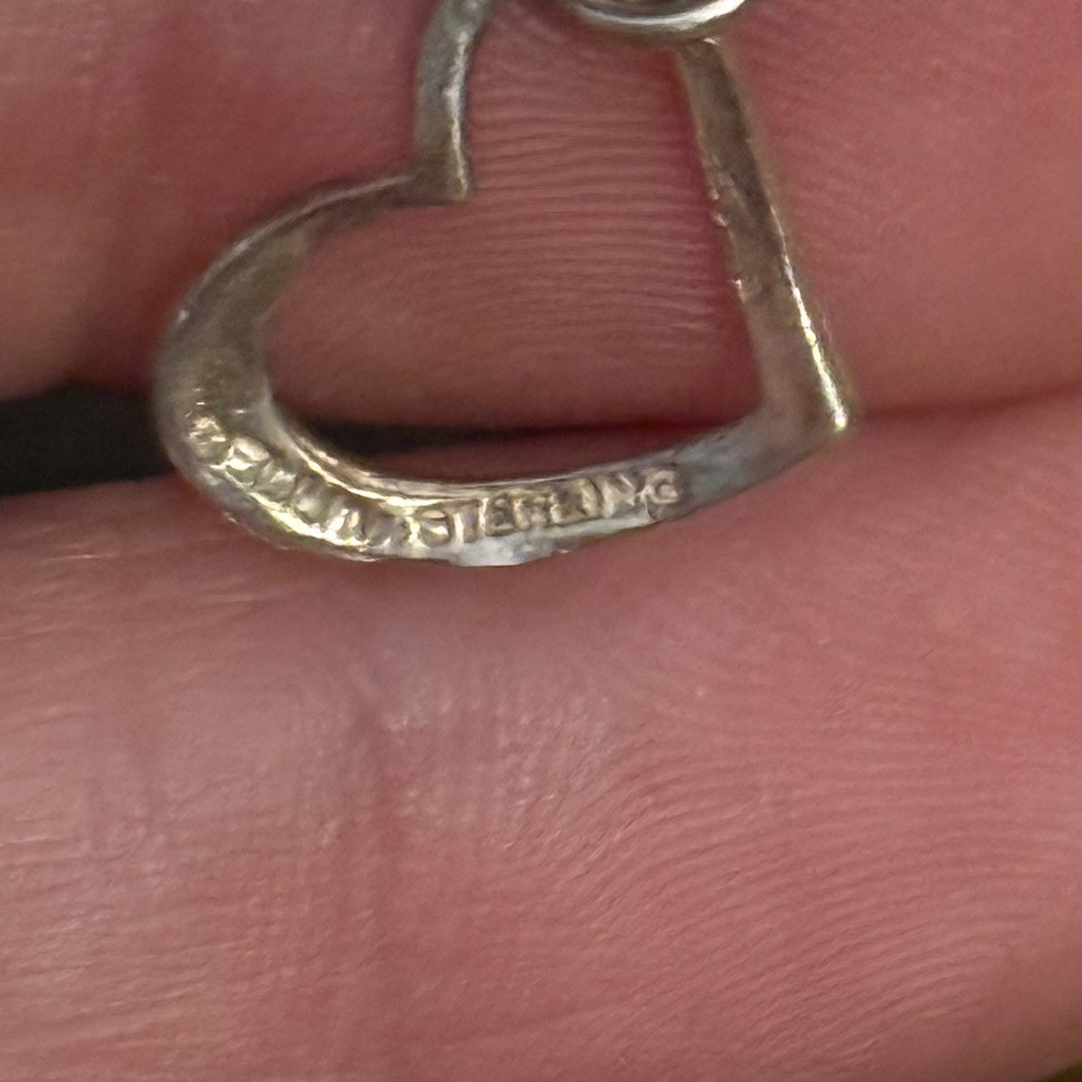 Vintage Vintage Cellini sterling heart charm bracelet Size ONE SIZE - 4 Thumbnail