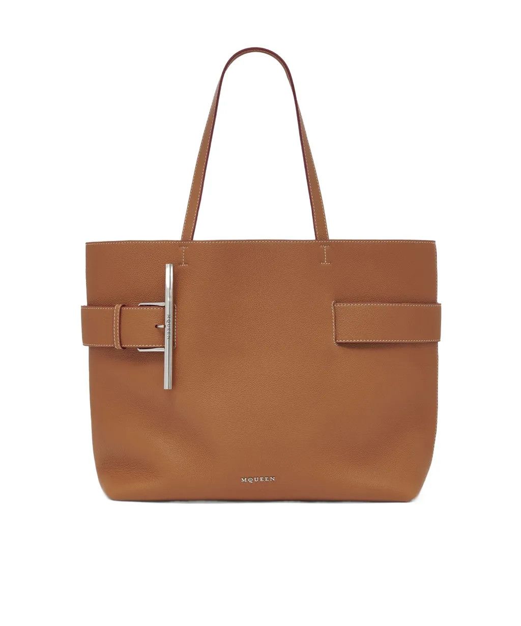 Alexander McQueen o1w1db10126 Size: OS/T-Bar Shopper Bag in Brown Size ONE SIZE - 1 Thumbnail