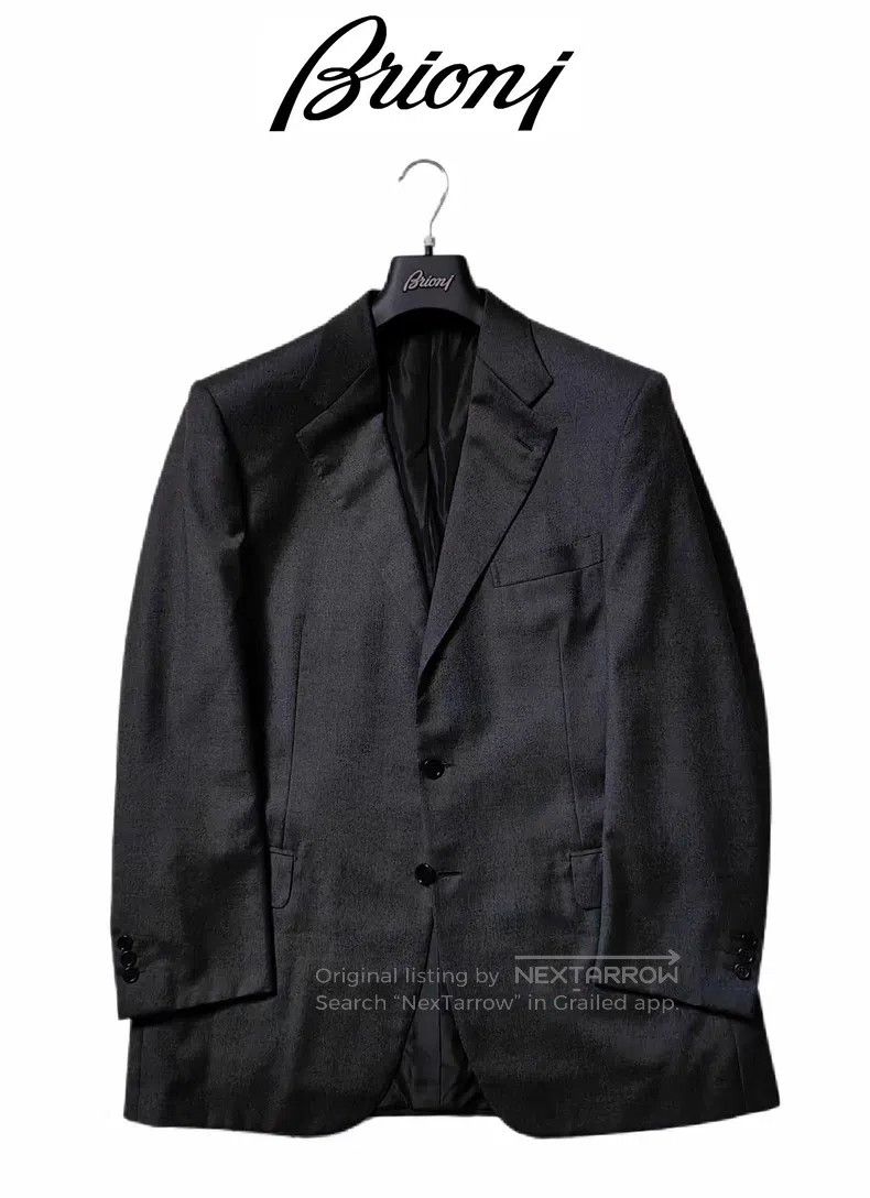 Brioni Brioni Pure wool handmade single suit Size US L / EU 52-54 / 3 - 1 Thumbnail