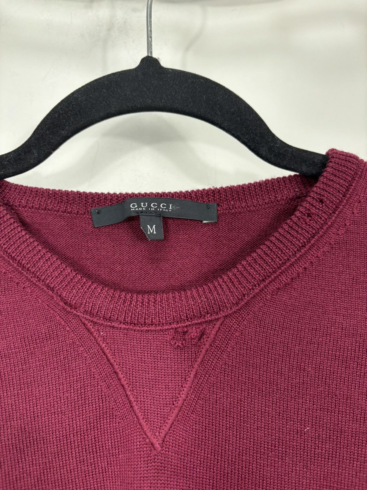 Gucci Gucci Burgundy Wool Cashmere Sweater Size US S / EU 44-46 / 1 - 4 Thumbnail