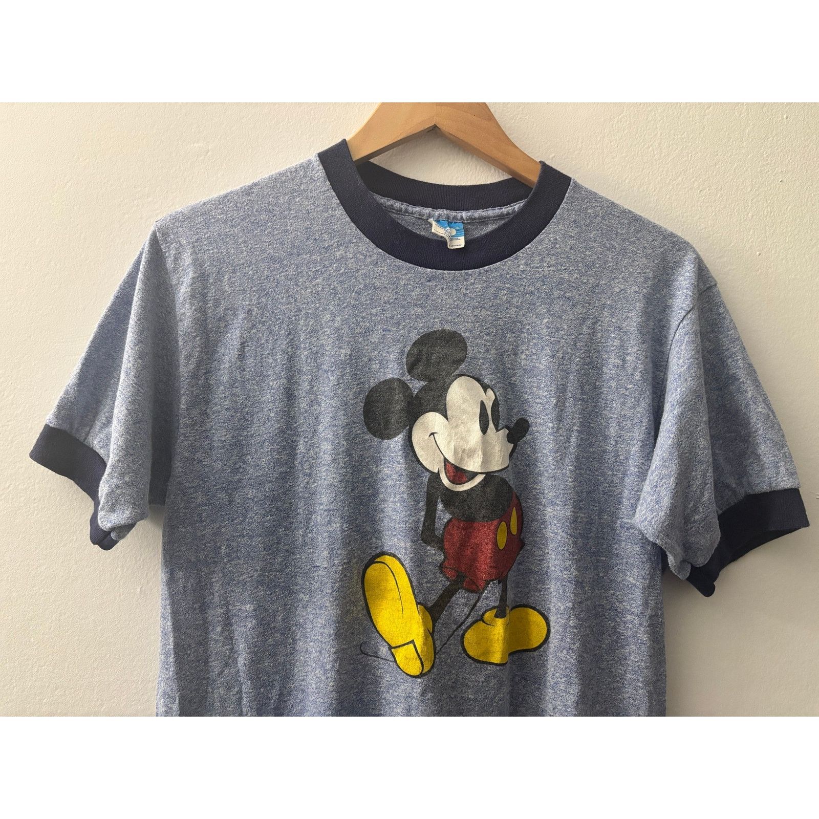 Disney Vintage 1980s Official Walt Disney Mickey Mouse Ringer Tee Size US L / EU 52-54 / 3 - 7 Thumbnail