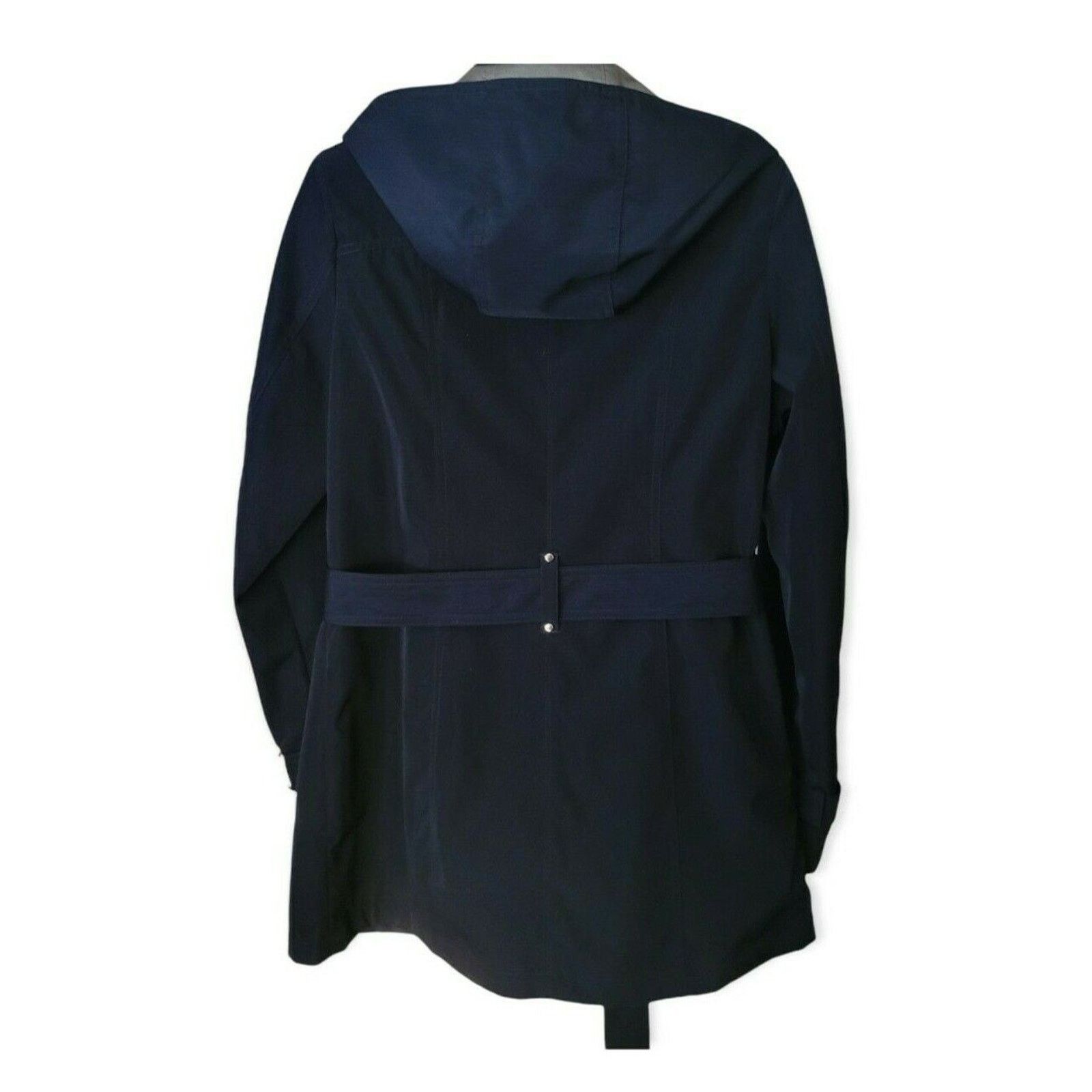 Other Braetan Navy Blue Trench Women Hooded coat Size S Fits M Size S / US 4 / IT 40 - 3 Thumbnail
